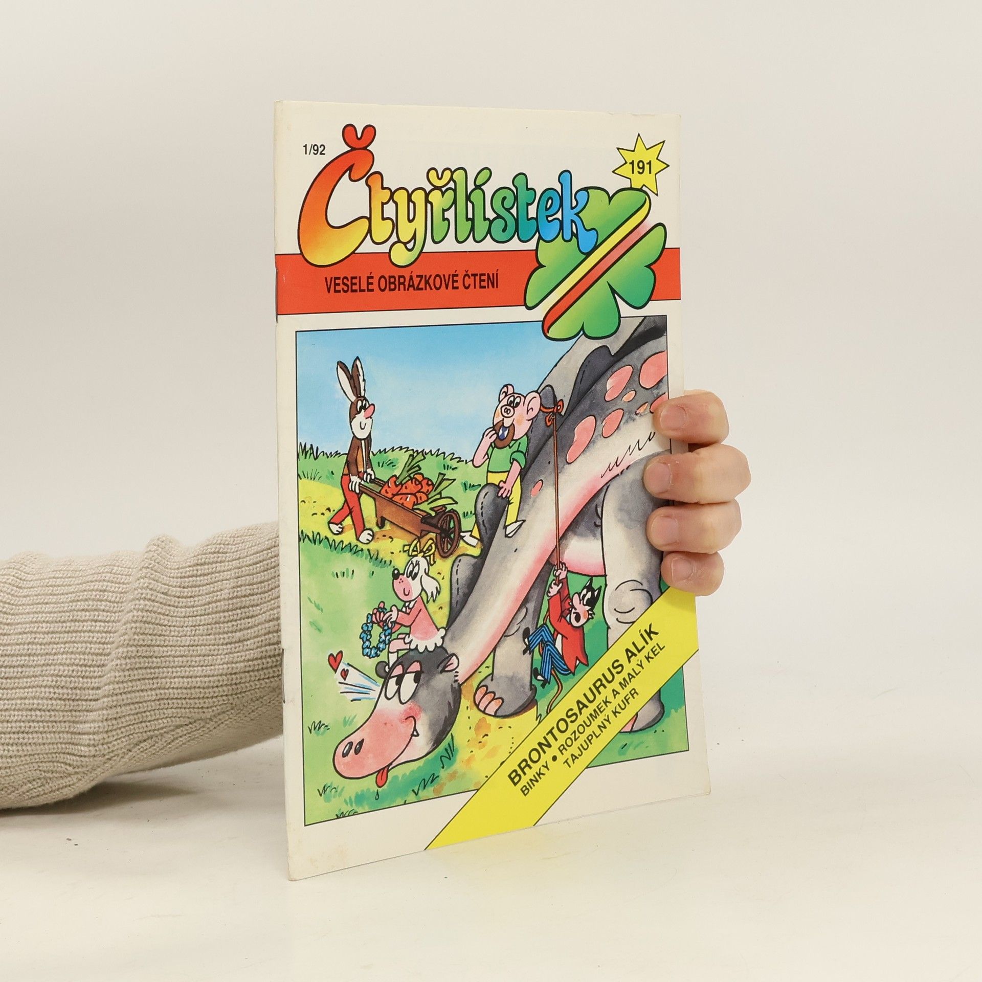 Kolektiv autorů Čtyřlístek 191, 1/1992. Brontosaurus Alík
