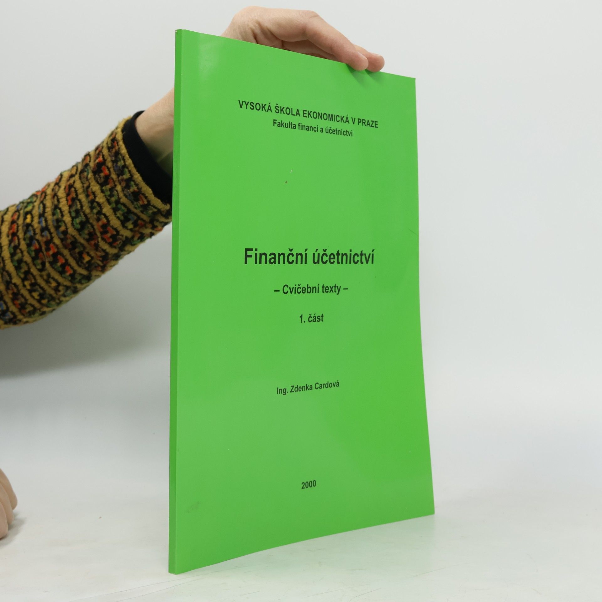 Finanční účetnictví - cvičební texty. 1. část
