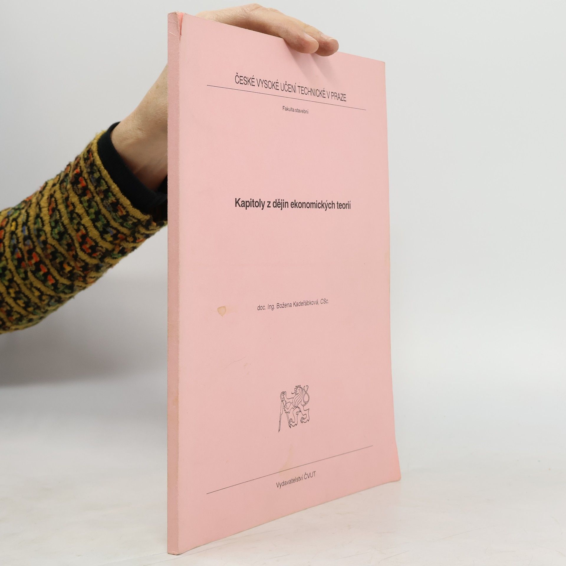 Božena Kadeřábková Kapitoly z dejín ekonomických teórií