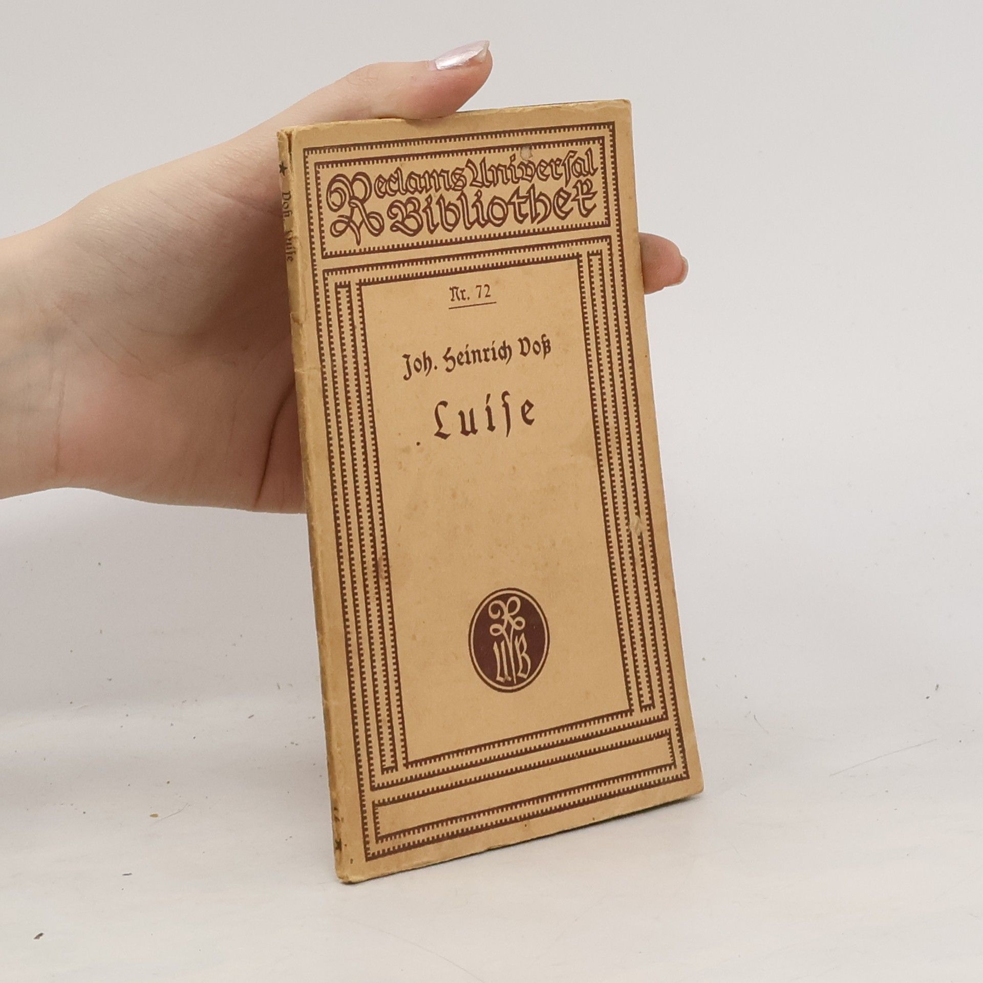 Johann Heinrich Voss Luise