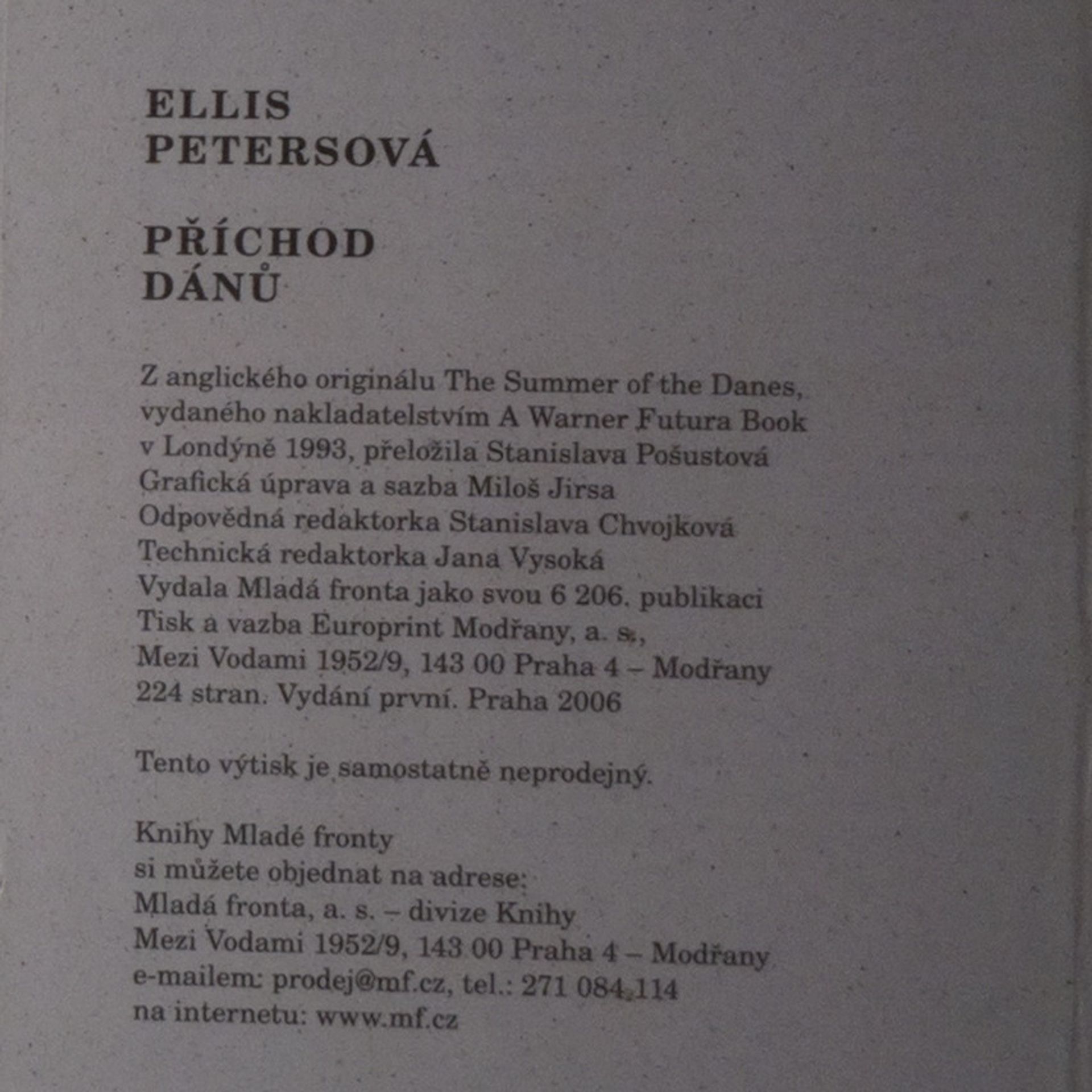 Ellis Peters Příchod Dánů
