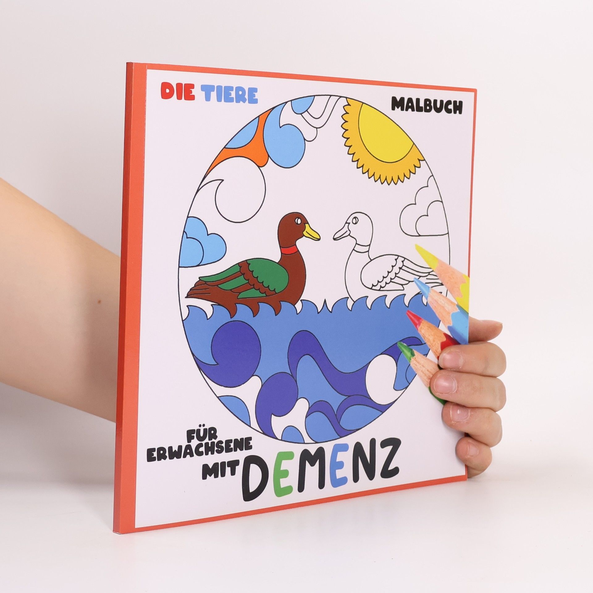 Colorful World Malbuch für Erwachsene mit Demenz: Die Tiere