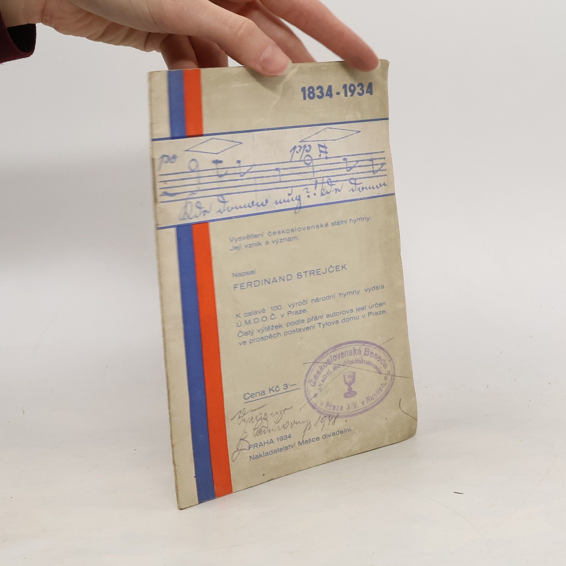Ferdinand Strejček Vysvětlení československé státní hymny. Její vznik a význam