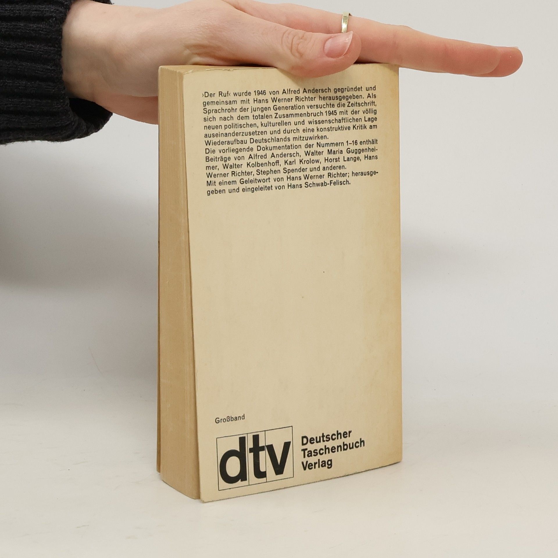 Various authors Der Ruf. Eine deutsche Nachkriegs zeitschrift