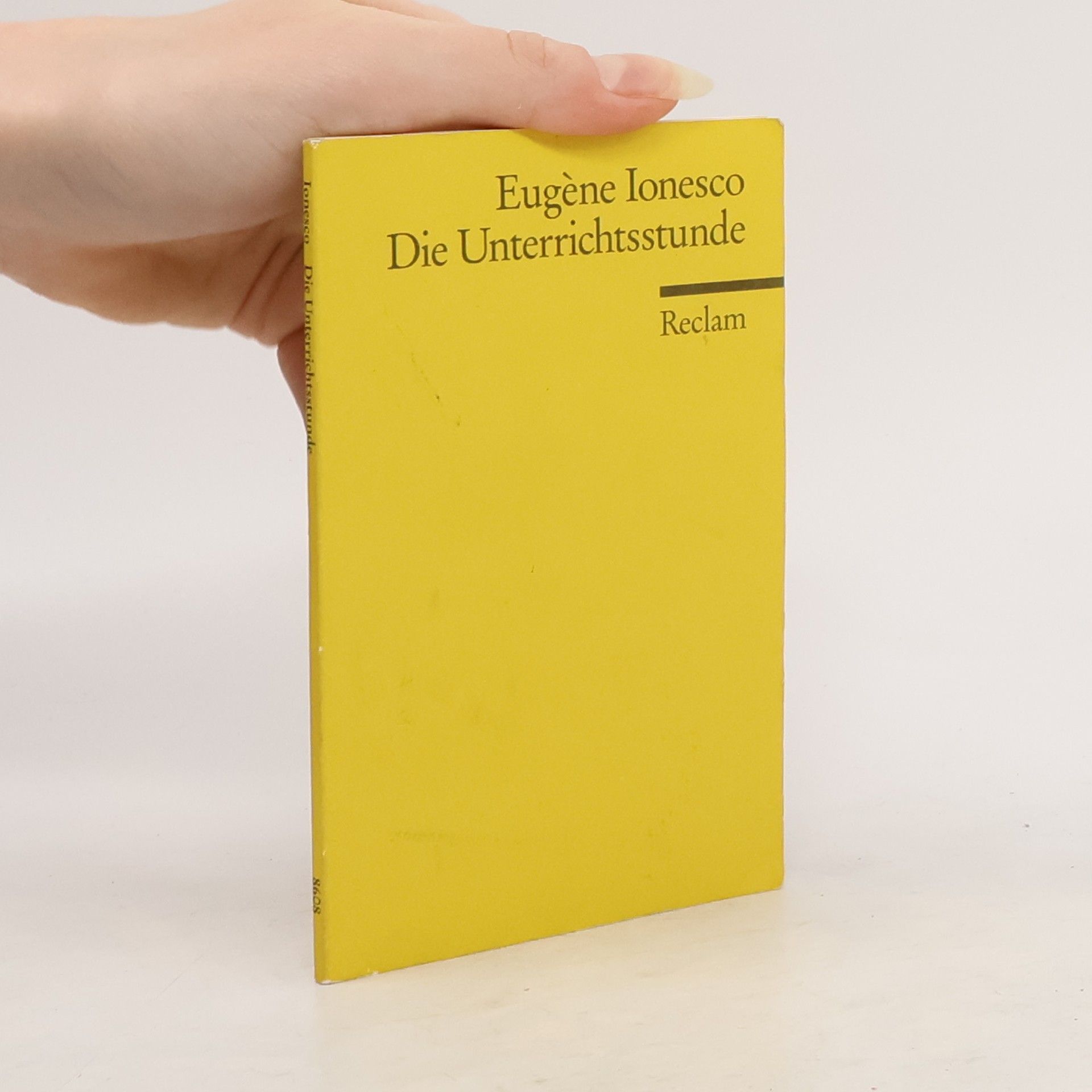 Eugène Ionesco Die Unterrichtsstunde