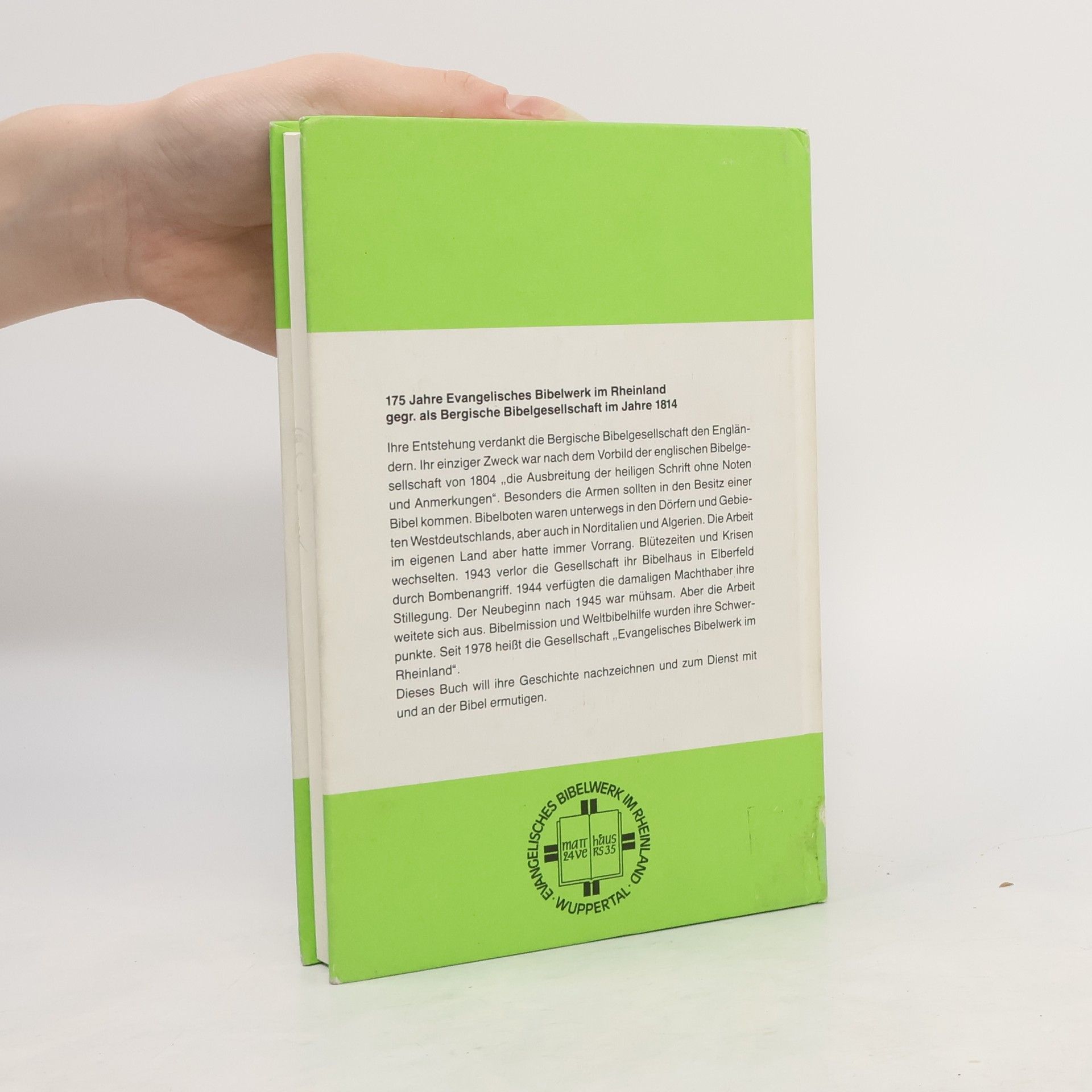 Hans Brückmann Schriftenreihe des Vereins für Rheinische Kirchengeschichte - 95: Bibelverbreitung im Rheinland