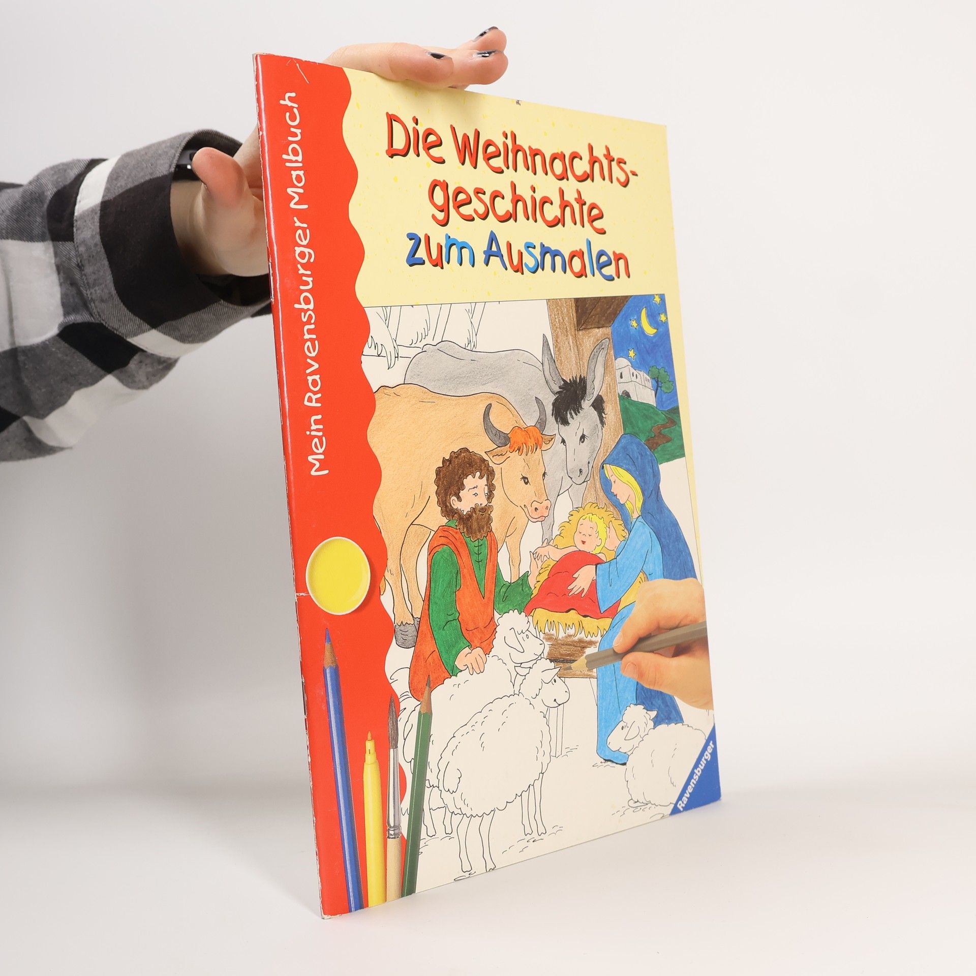 Thomas Ebinger Mein Ravensburger Malbuch. Die Weihnachtsgeschichte zum Ausmalen