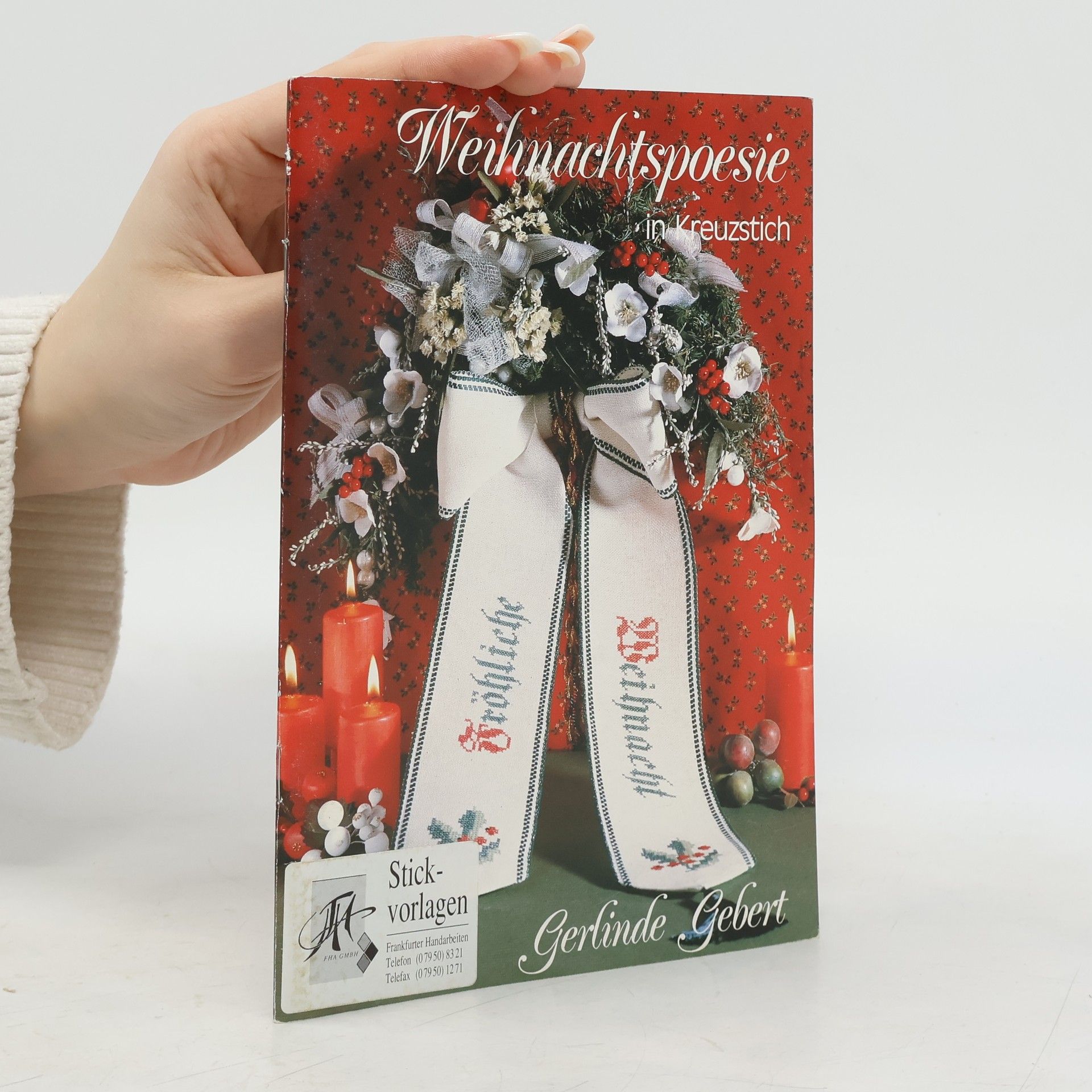 Weihnachtspoesie in Kreuzstich