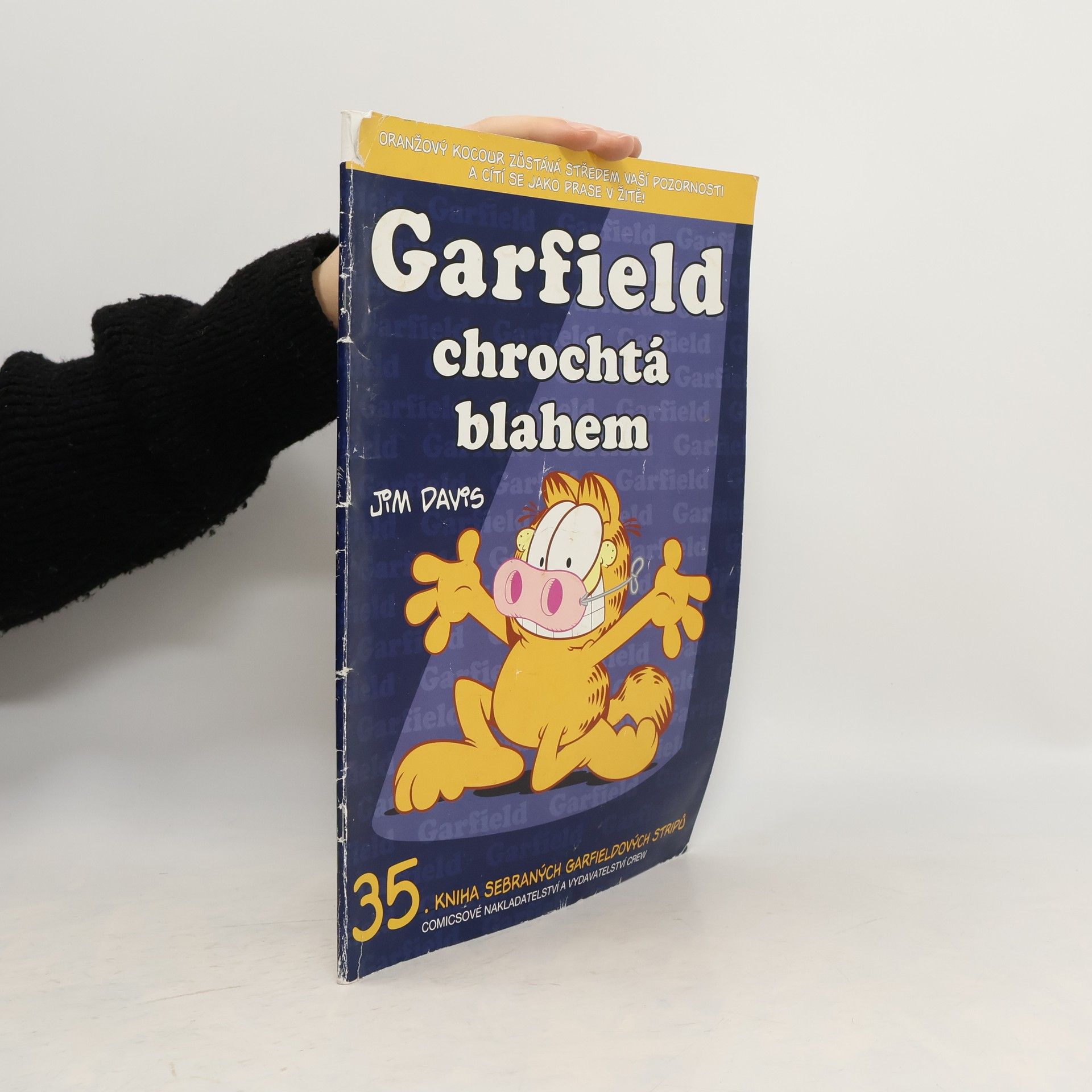 Jim Davis Garfield chrochtá blahem