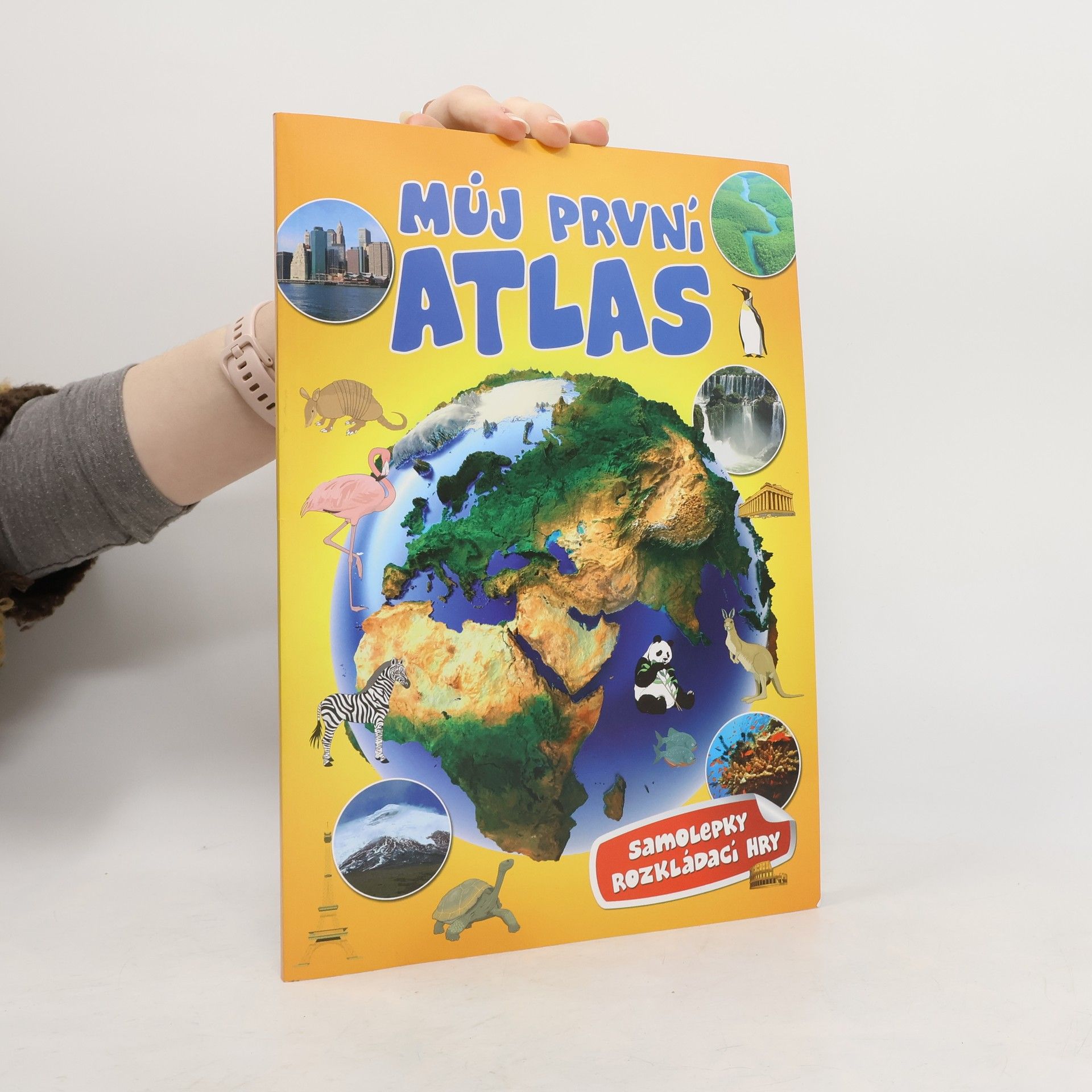 Můj první atlas: Samolepky, rozkládací hry