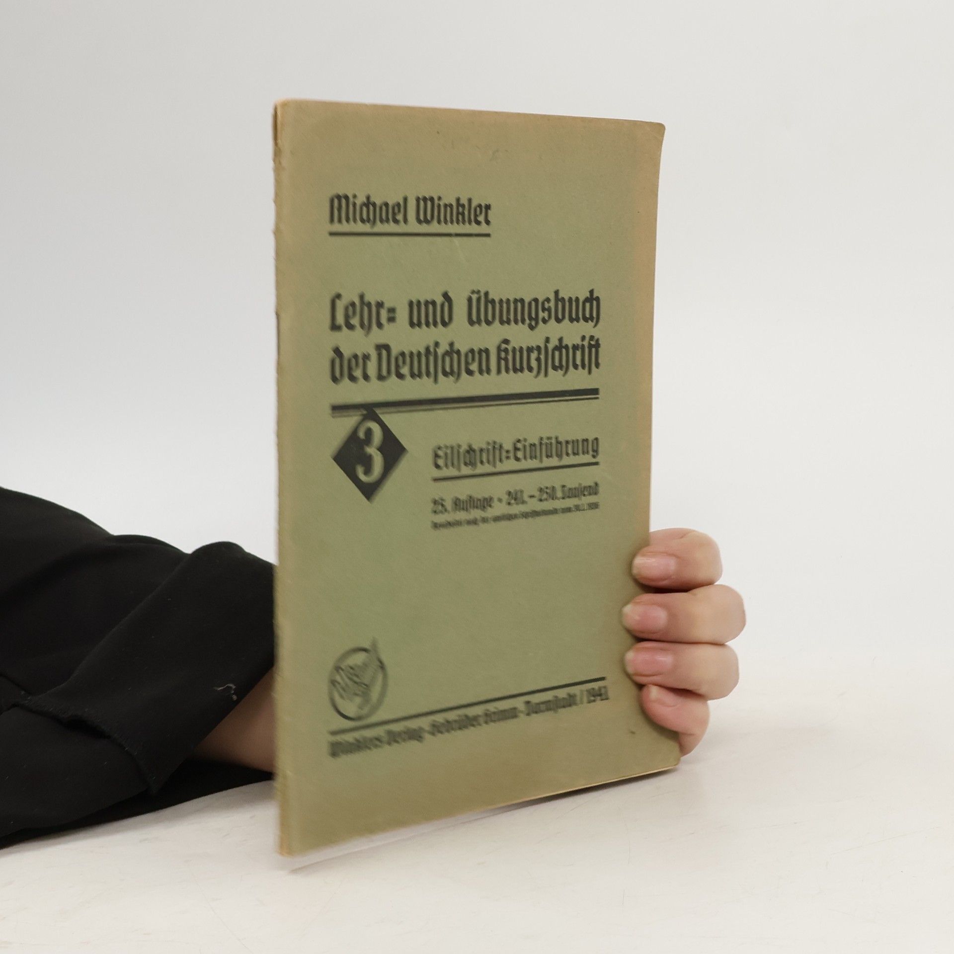 Michael Winkler Lehr- und Übungsbuch der deutschen Kurzschrift 3
