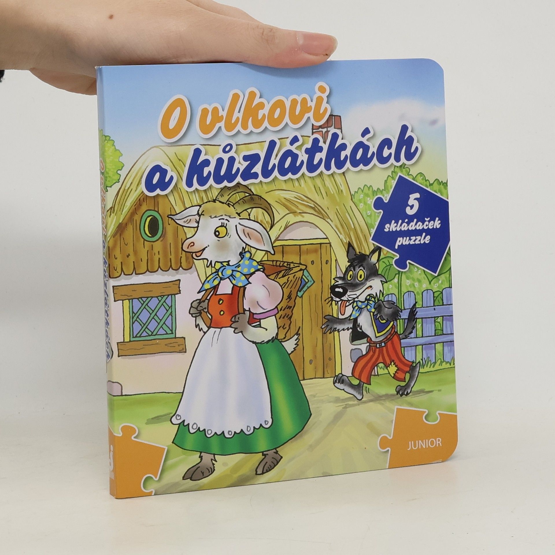 Junior O vlkovi a kůzlátkách - 5 skládaček puzzle