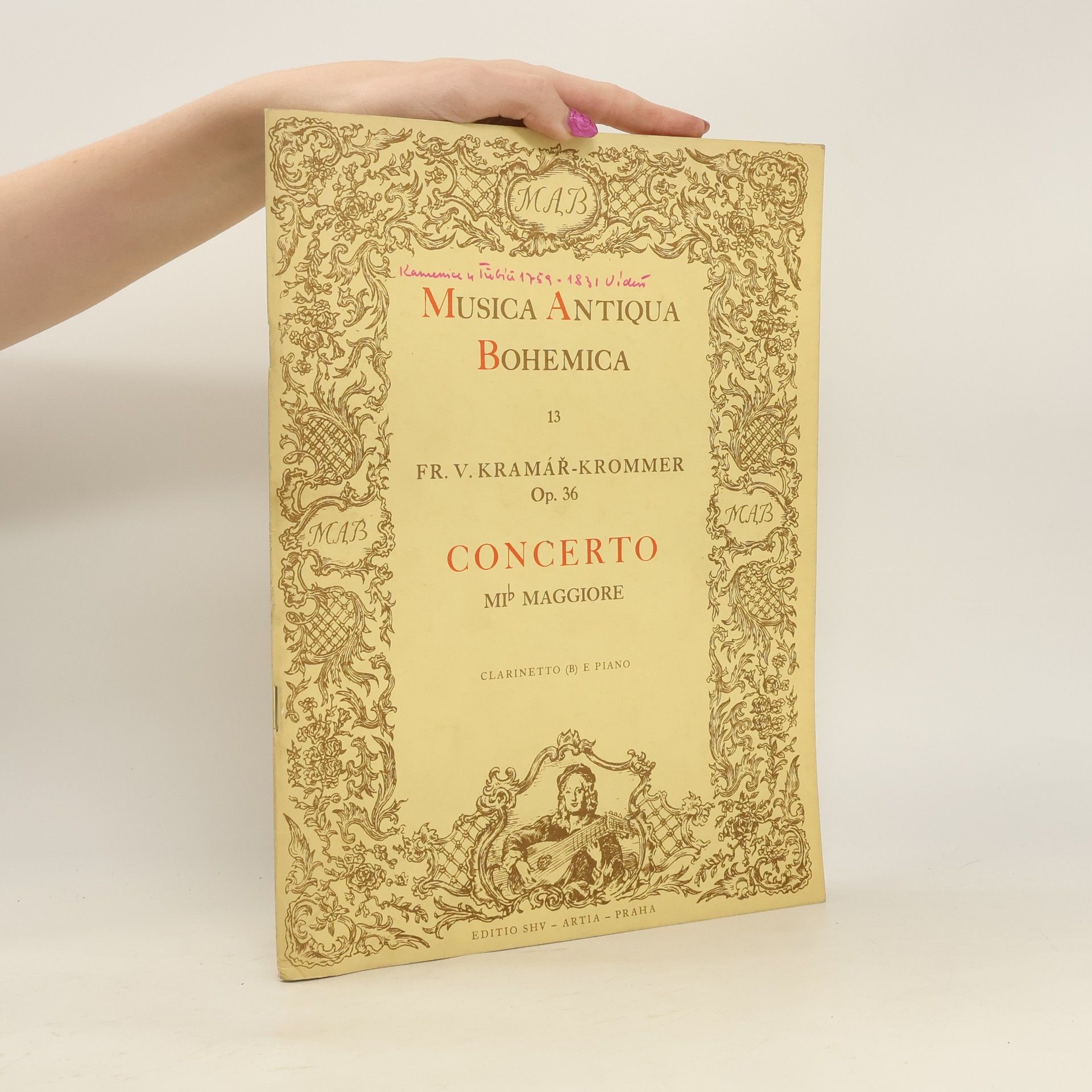 František Vincenc Kramář-Krommer Musica Antiqua Bohemica 13