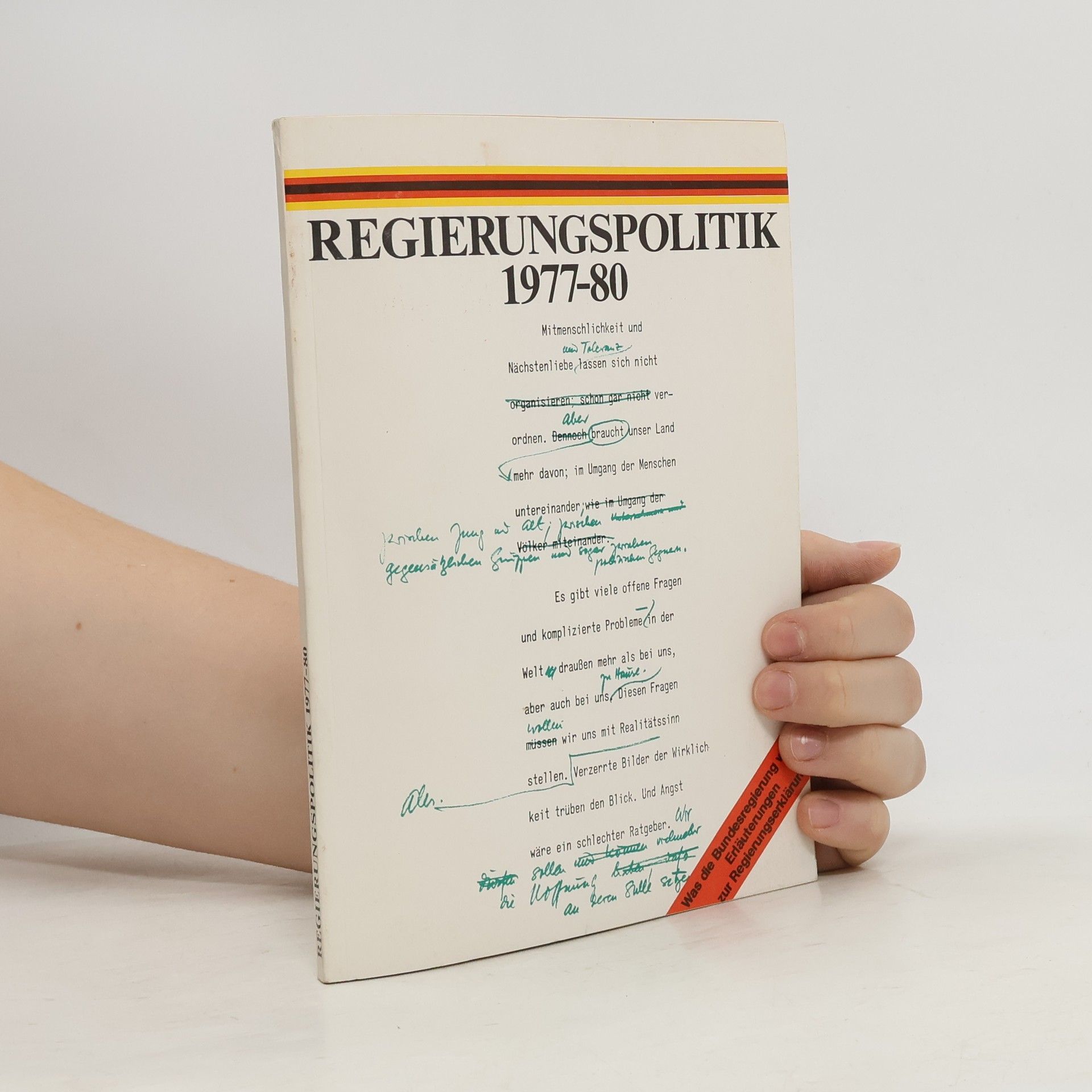 Autorenkollektiv Regierungspolitik 1977-80