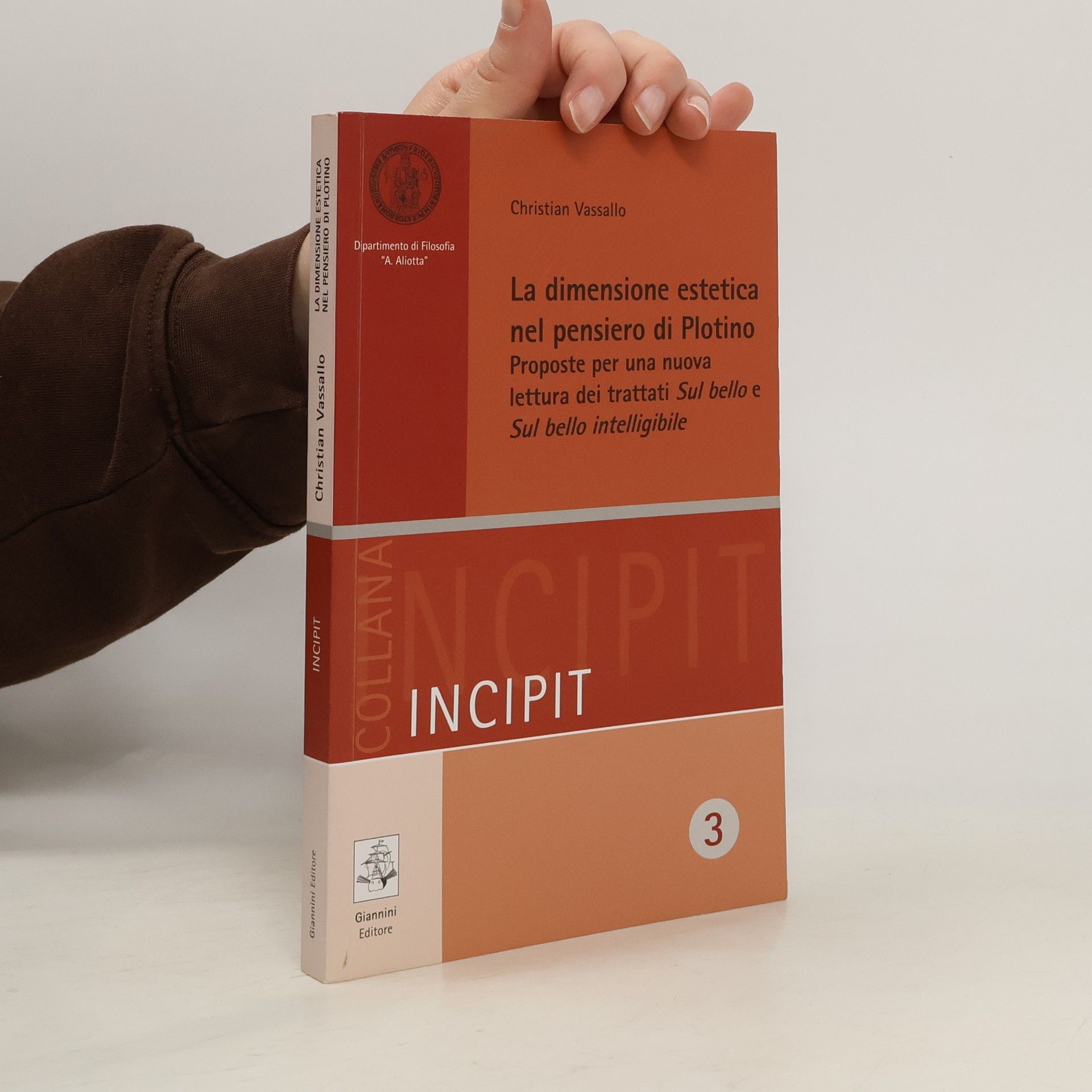 Christian Vassallo La dimensione estetica nel pensiero di Plotino