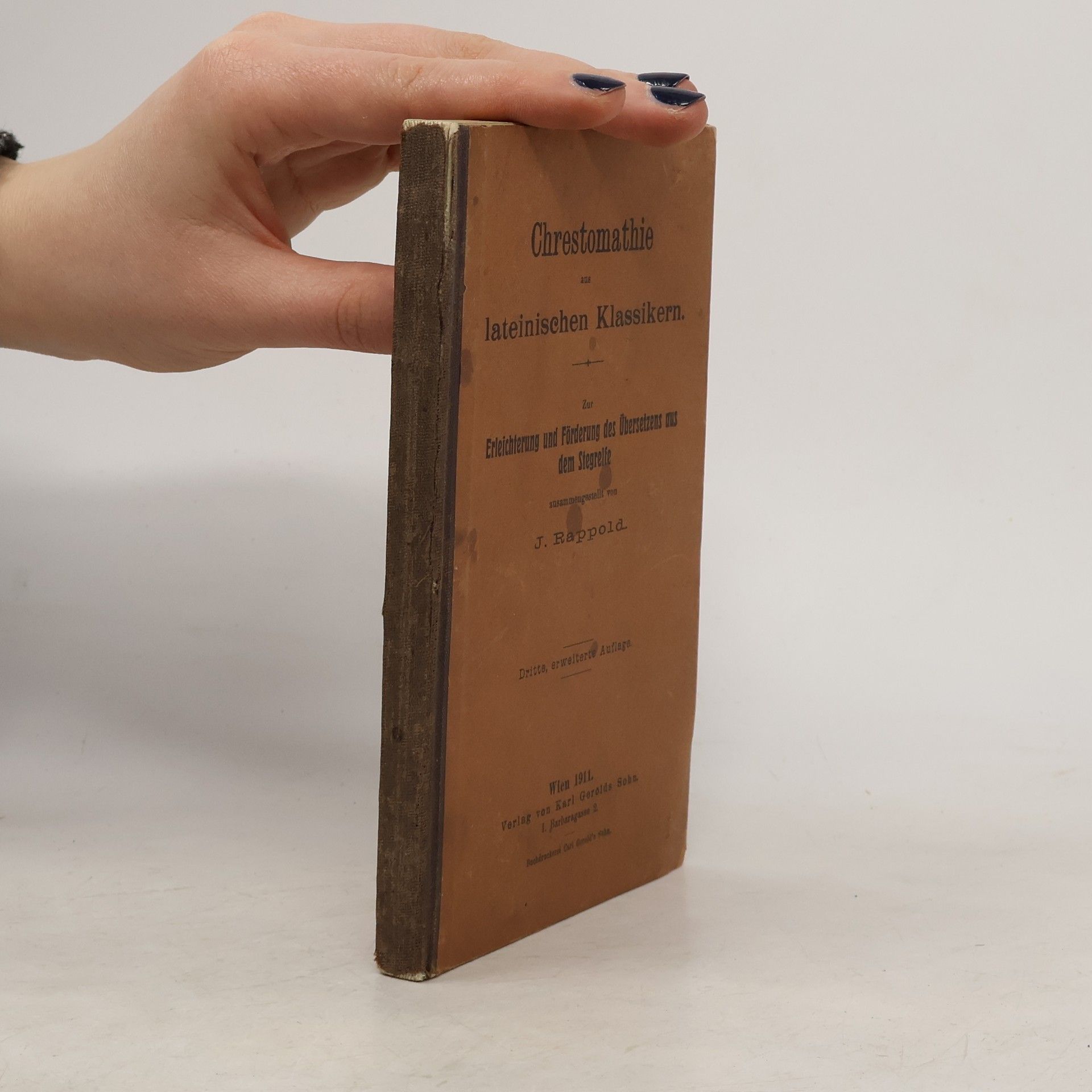 Jacob Rappold Chrestomathie aus lateinischen Classikern