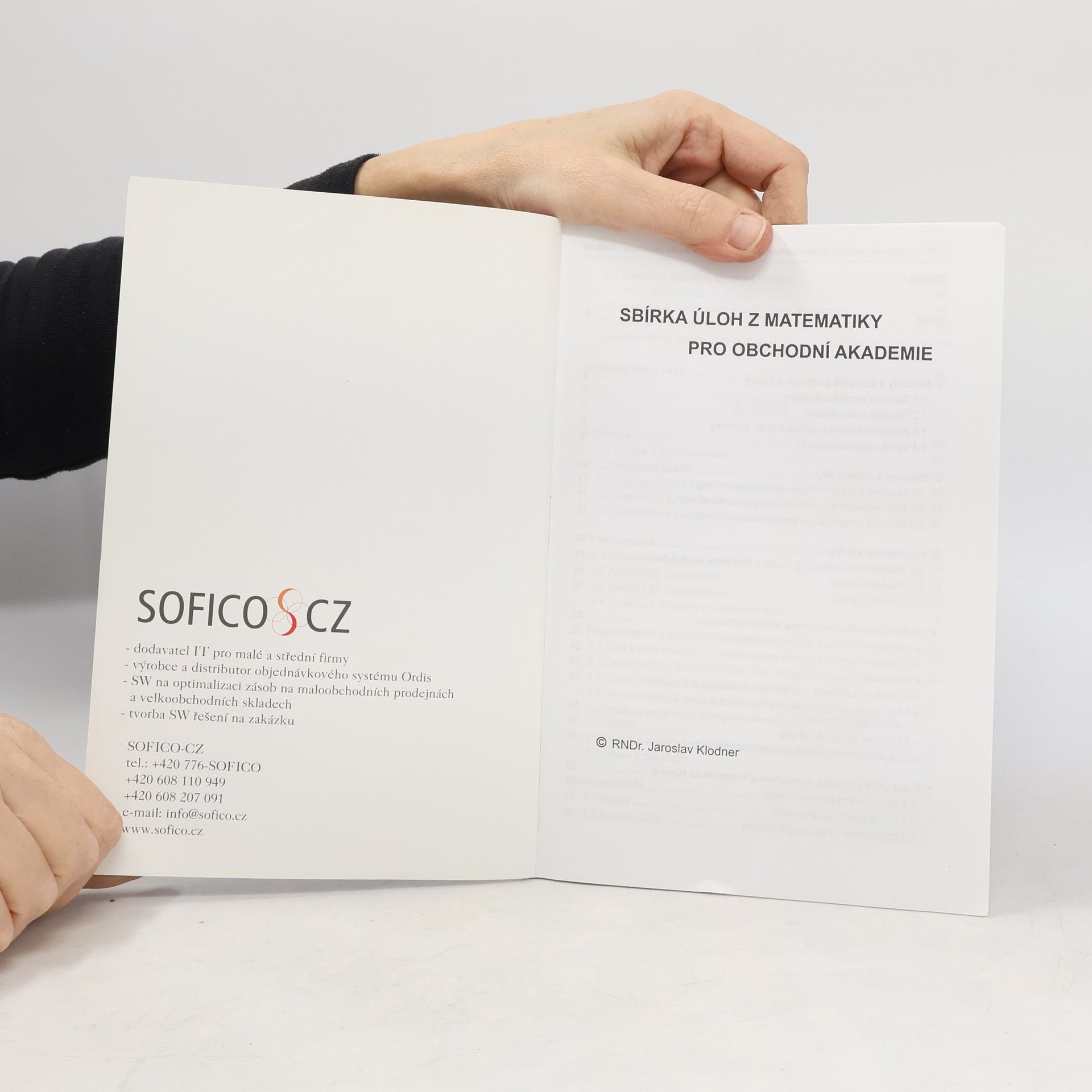 Jaroslav Klodner Sbírka úloh z matematiky pro obchodní akademie a střední odborné školy