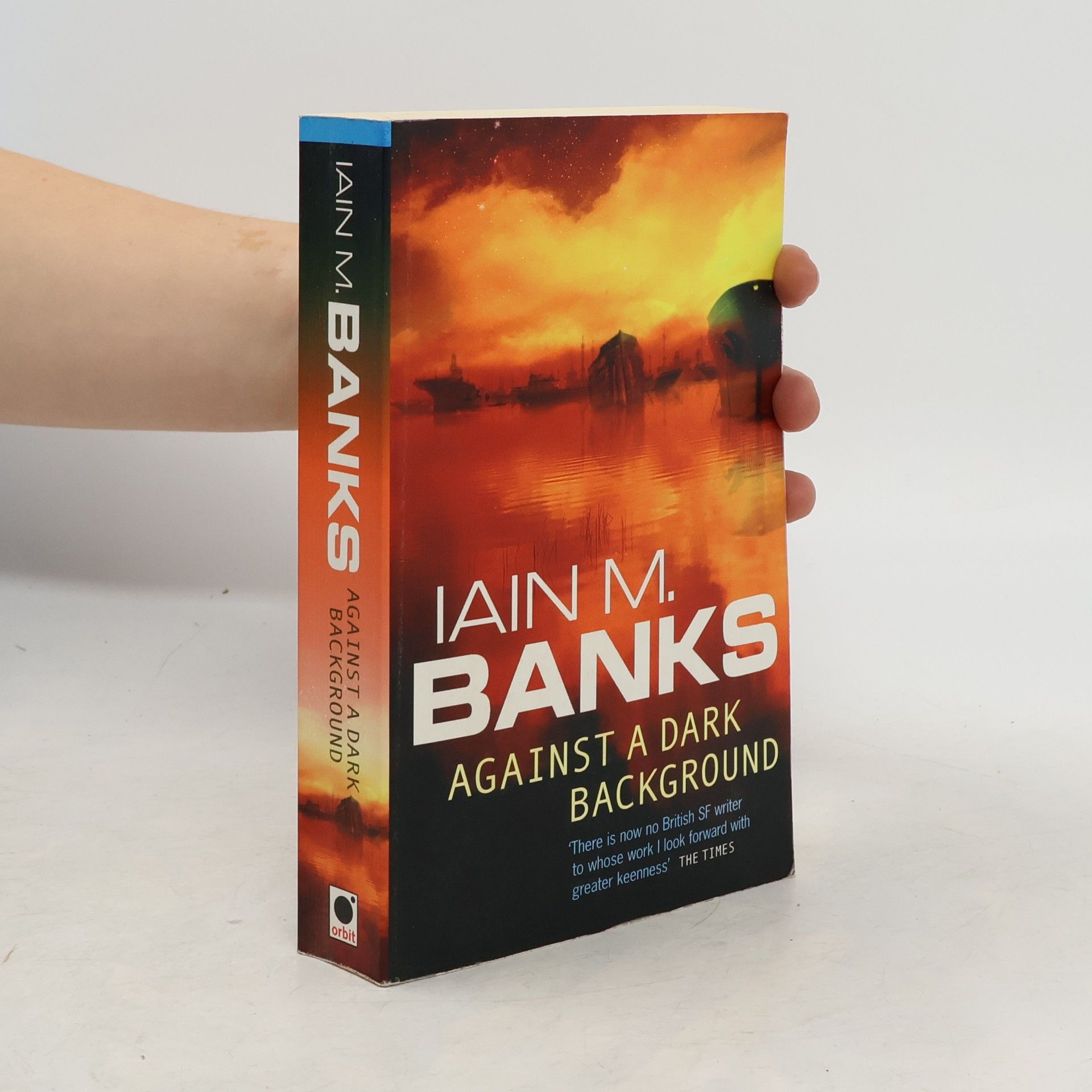 Against a dark background