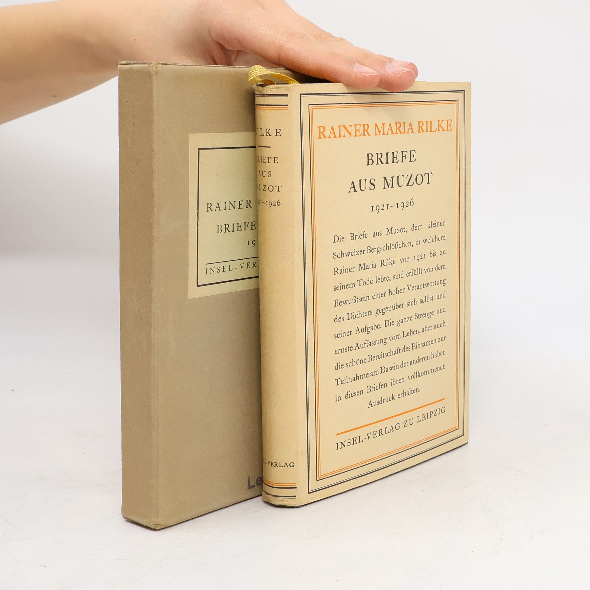 Rainer Maria Rilke Briefe aus Muzot