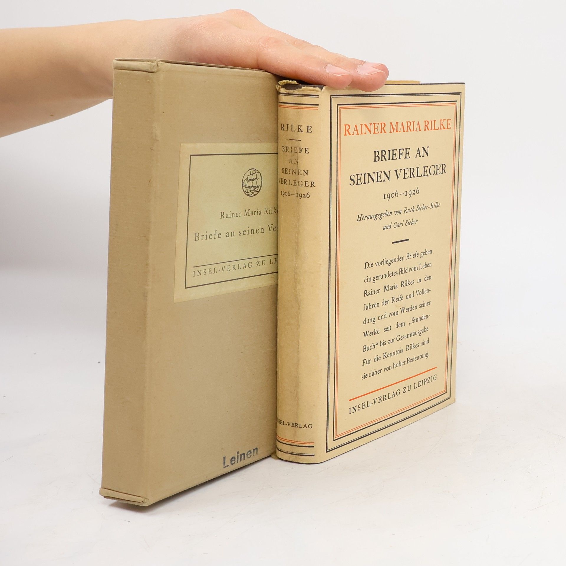 Rainer Maria Rilke Briefe an seinen Verleger 1906 bis 1926