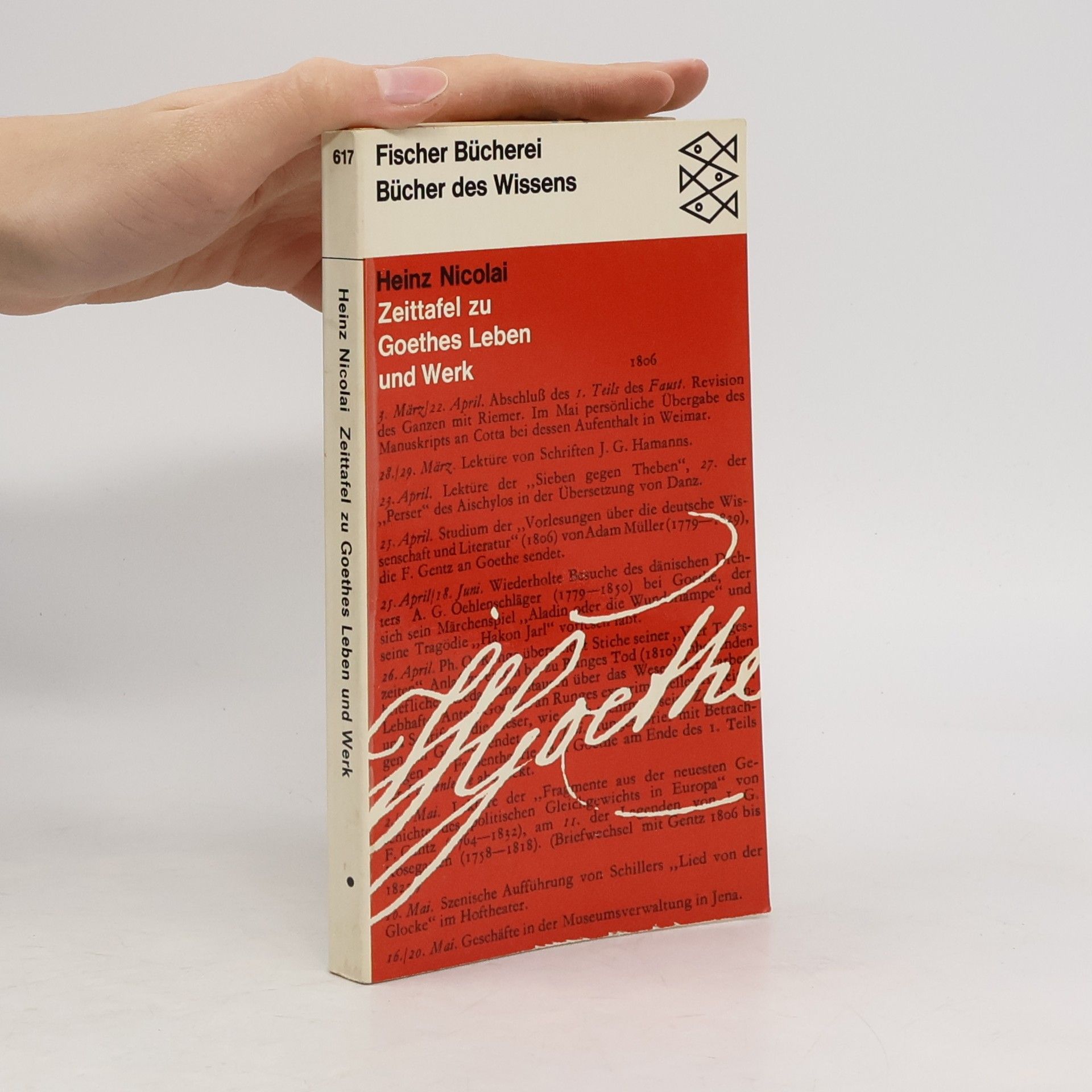 Zeittafel zu Goethes Leben und Werk