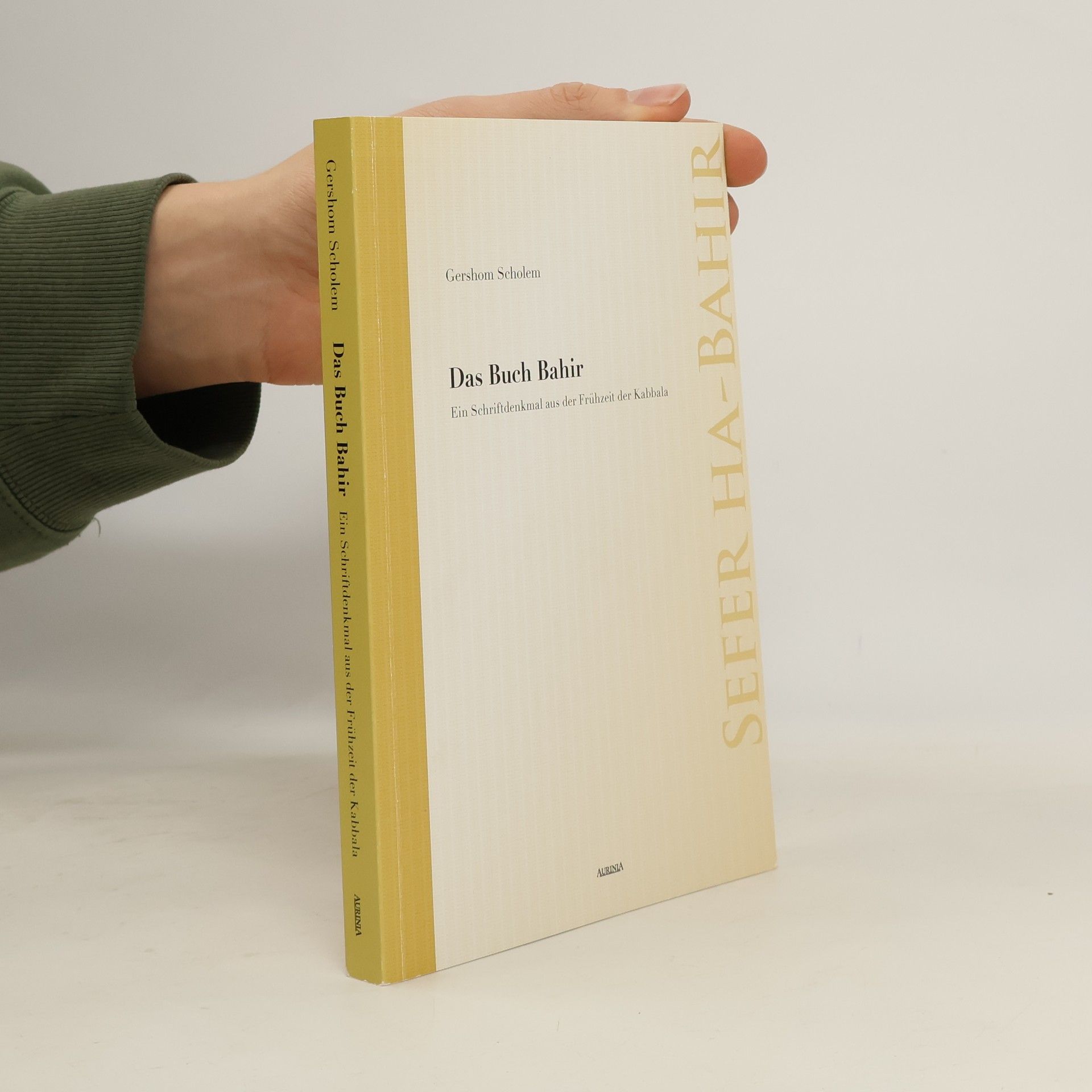 Gershom Scholem Das Buch Bahir