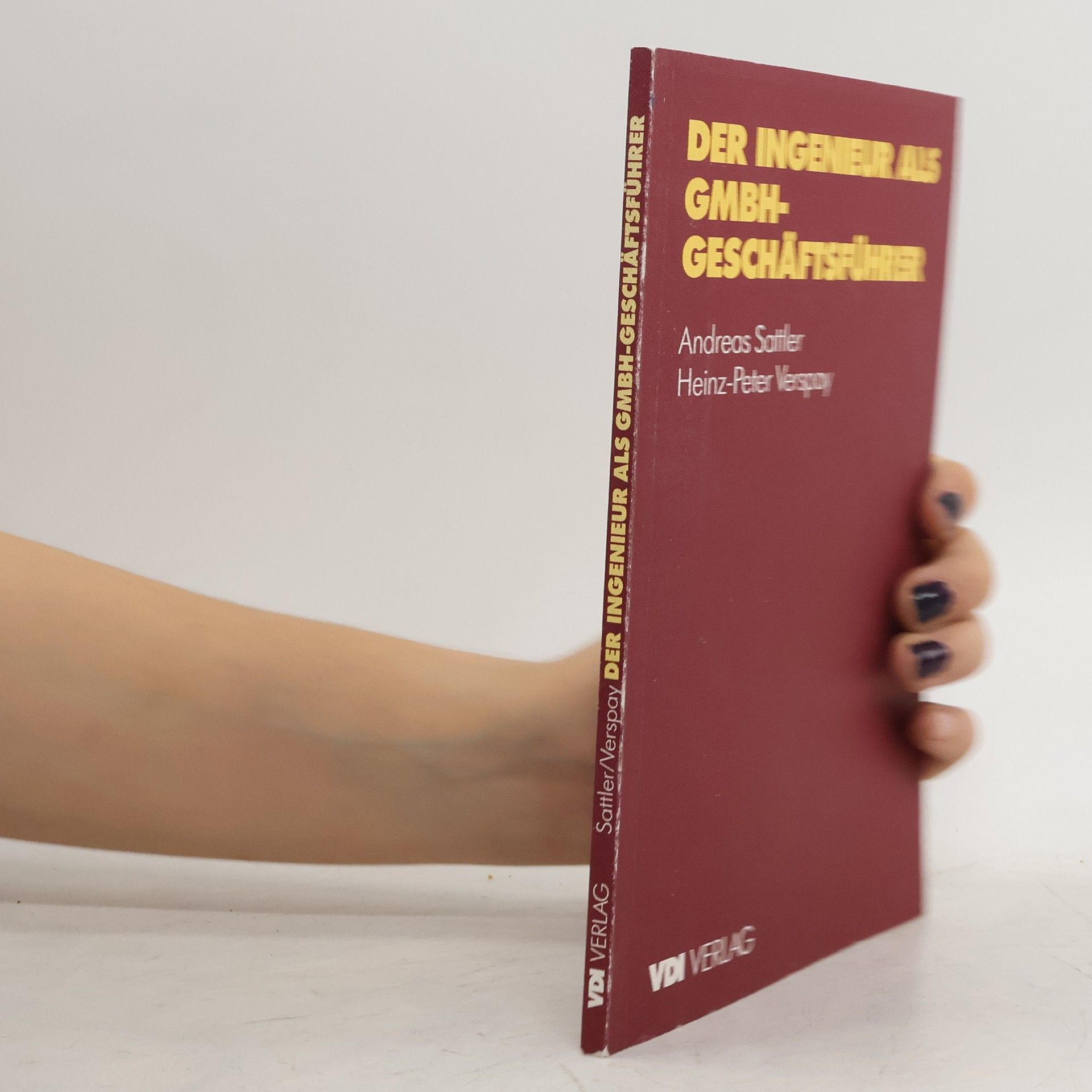 Andreas Sattler VDI-Buch: Der Ingenieur als GmbH-Geschäftsführer