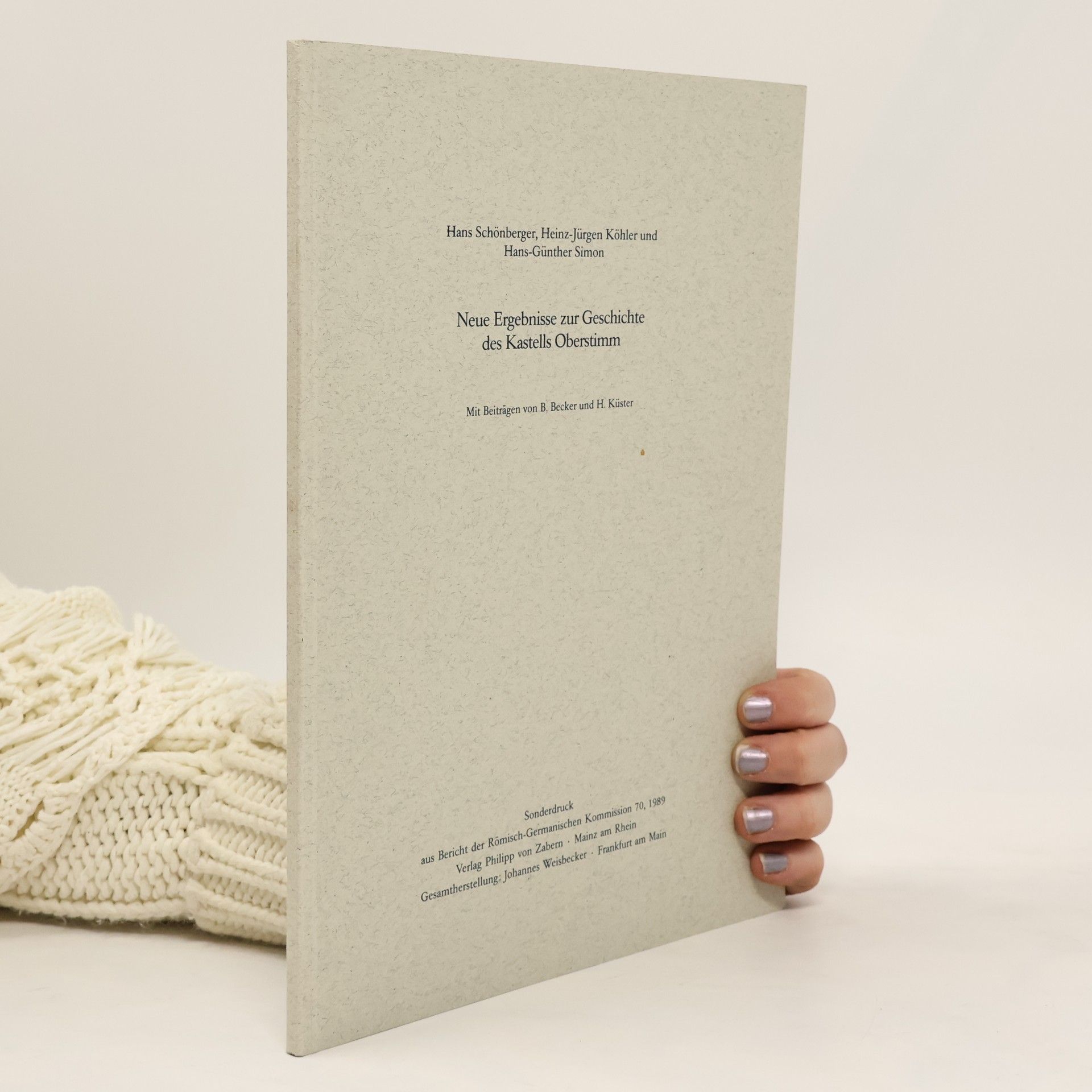 B. Becker Neue Ergebnisse zur Geschichte des Kastells Oberstimm