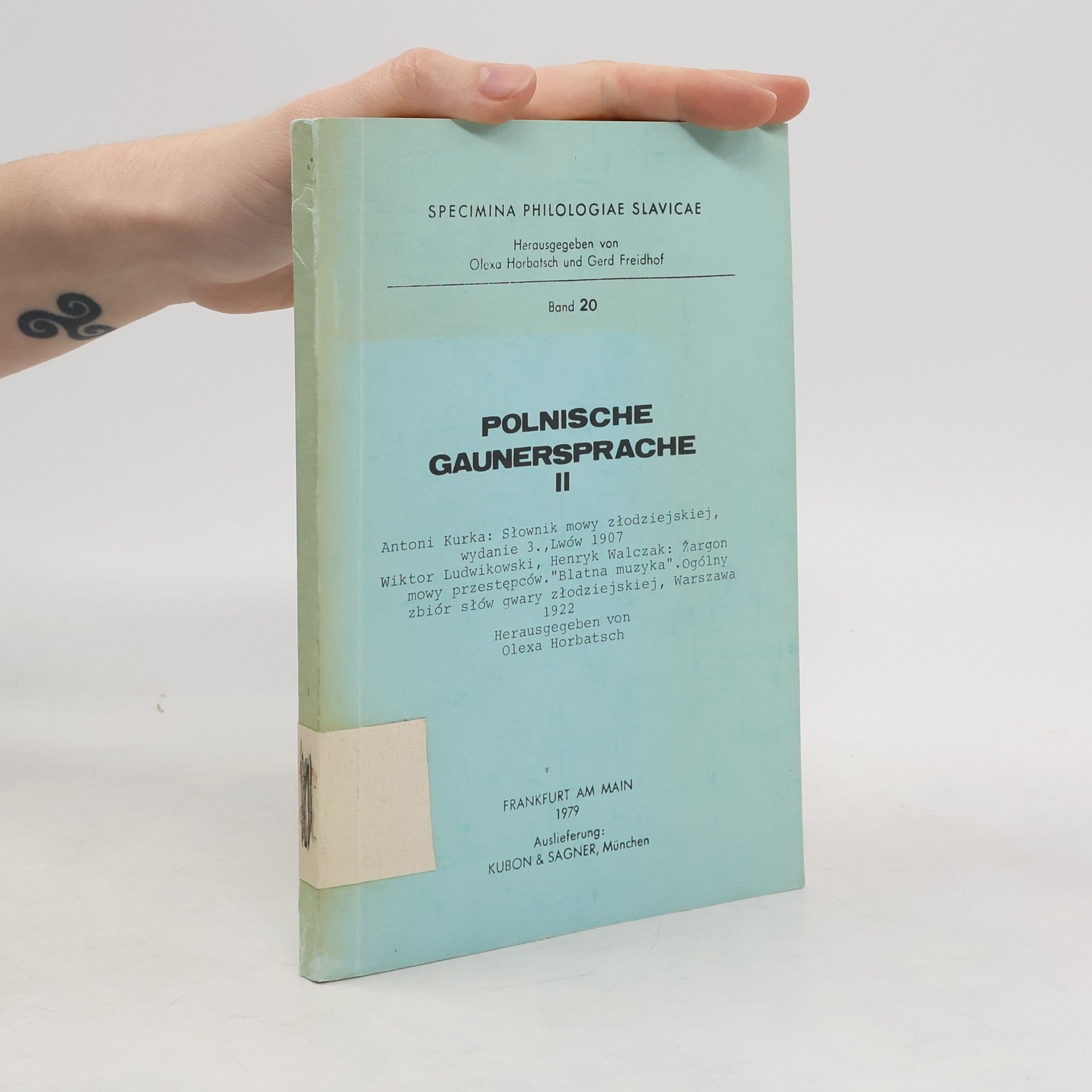 Collectif d'auteurs Polnische Gaunersprache II.