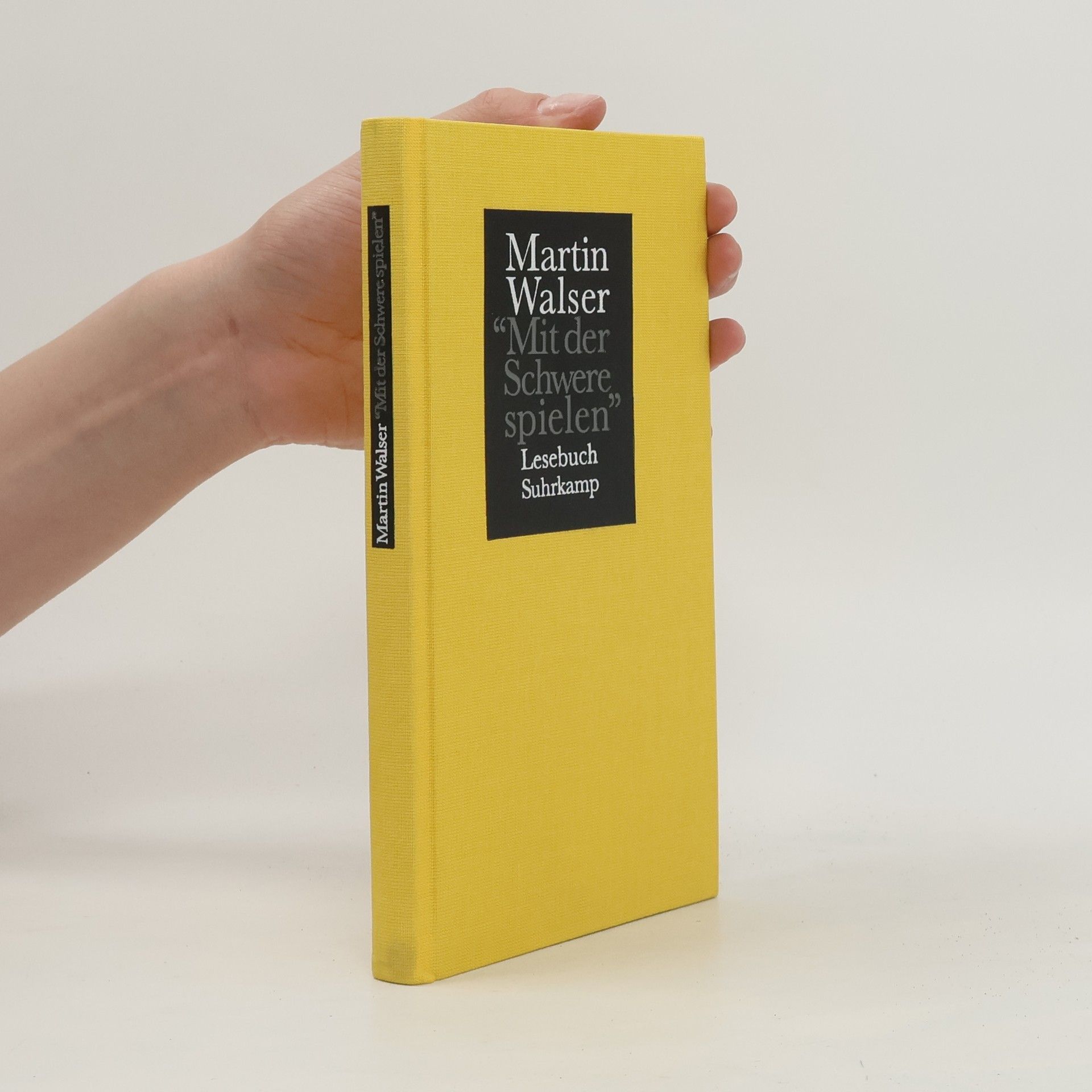 Martin Walser Mit der Schwere spielen