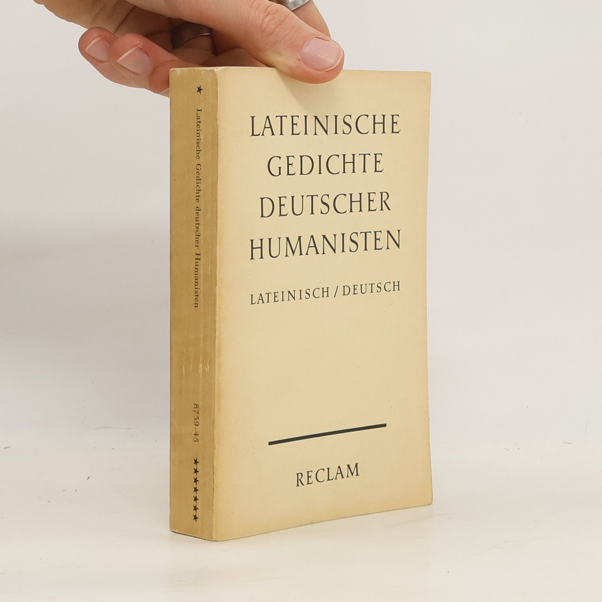 Autorenkollektiv Lateinische Gedichte deutscher Humanisten