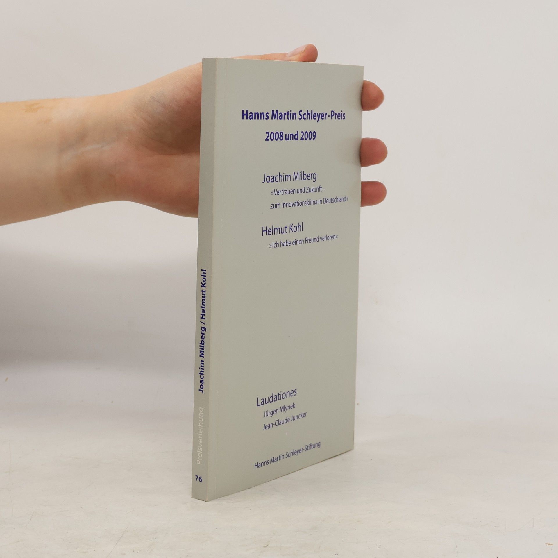 Hanns-Martin-Schleyer-Preis 2008 und 2009