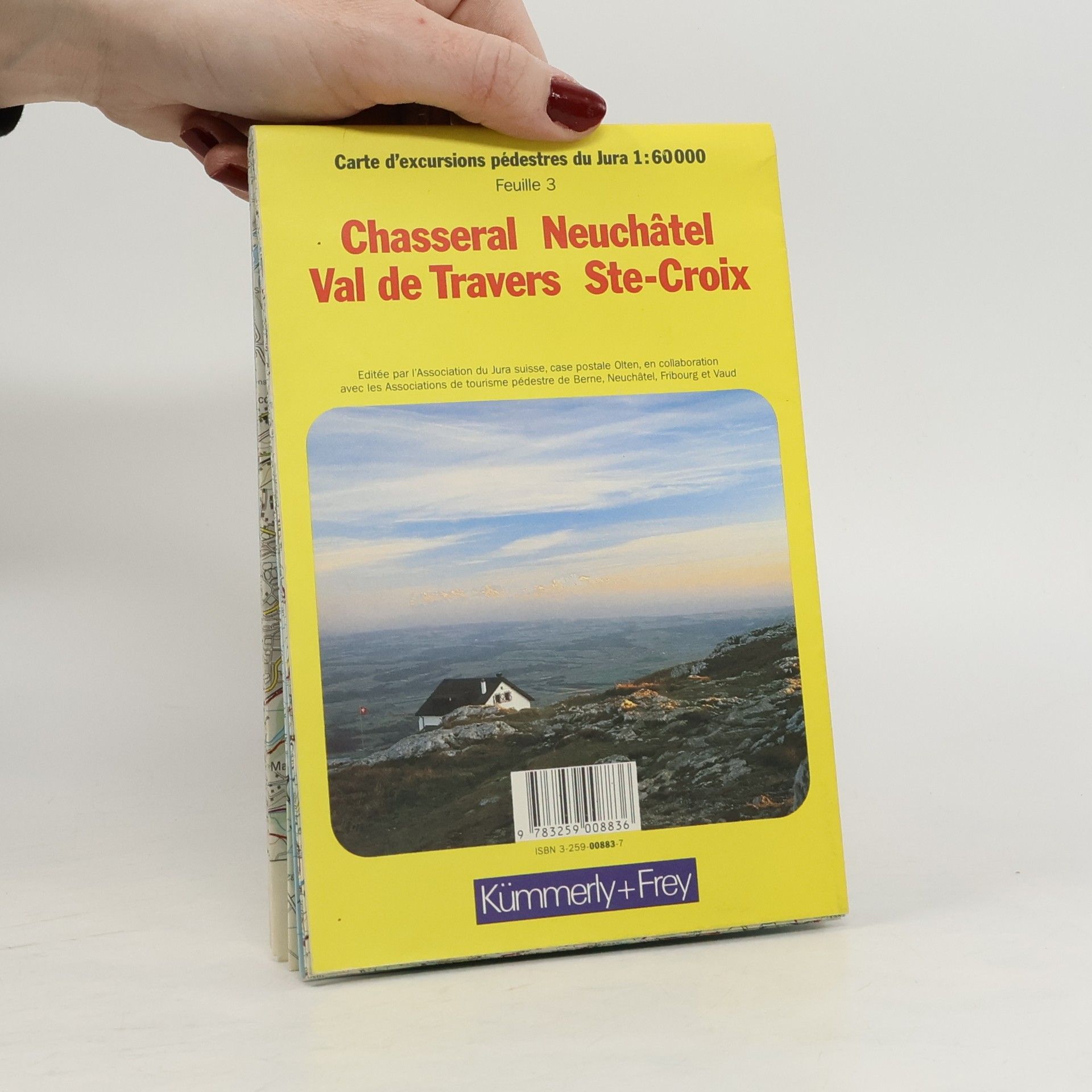 Autorenkollektiv Jura 3 Chassral-Neuchatel-Val Traver-Croix Hiking Map