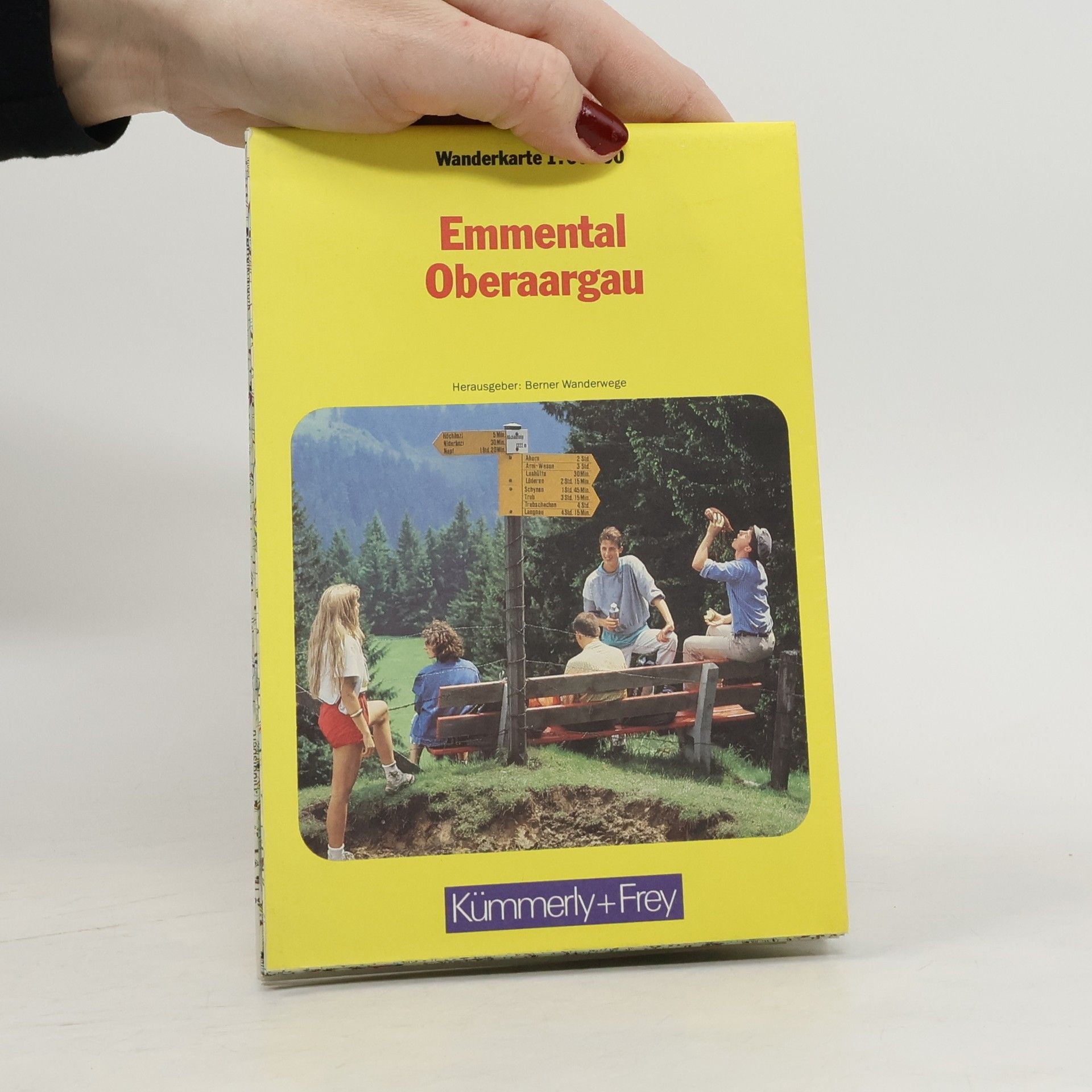 Berner Wanderwege Kümmerly+Frey Wanderkarte 1:60.000: Emmental - Oberaargau