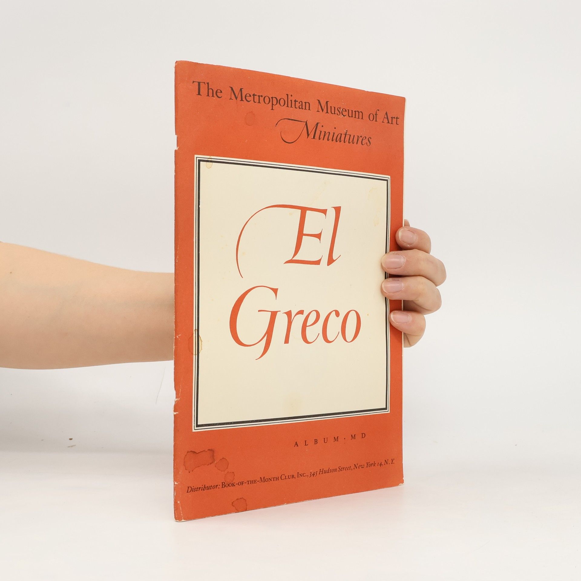 AA.VV. The Metropolitan Museum of Art Miniatures. El greco