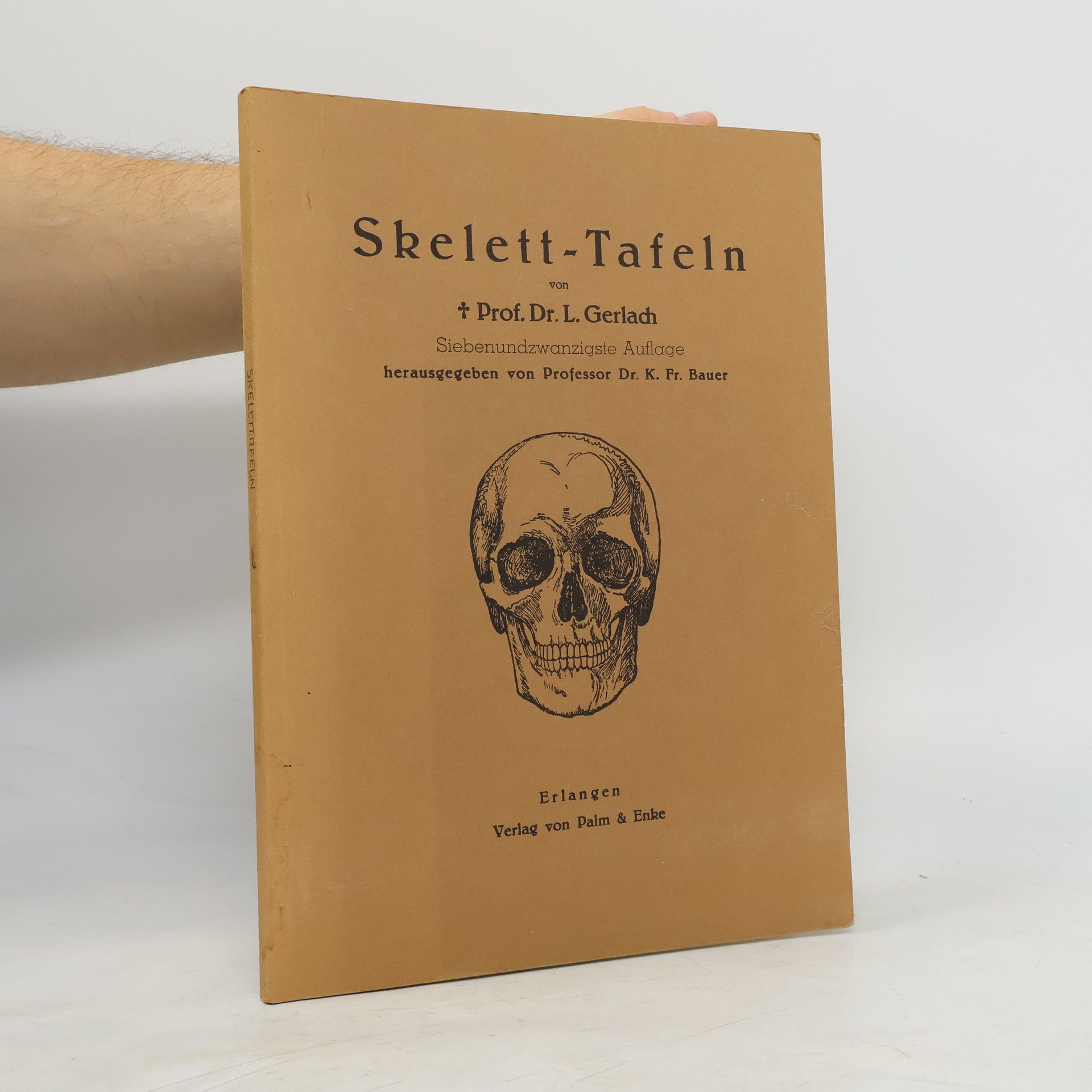 Leo Gerlach Skelett-Tafeln zum Einzeichnen der Muskeln bei Vorlesungen über Myologie und topographische Anatomie