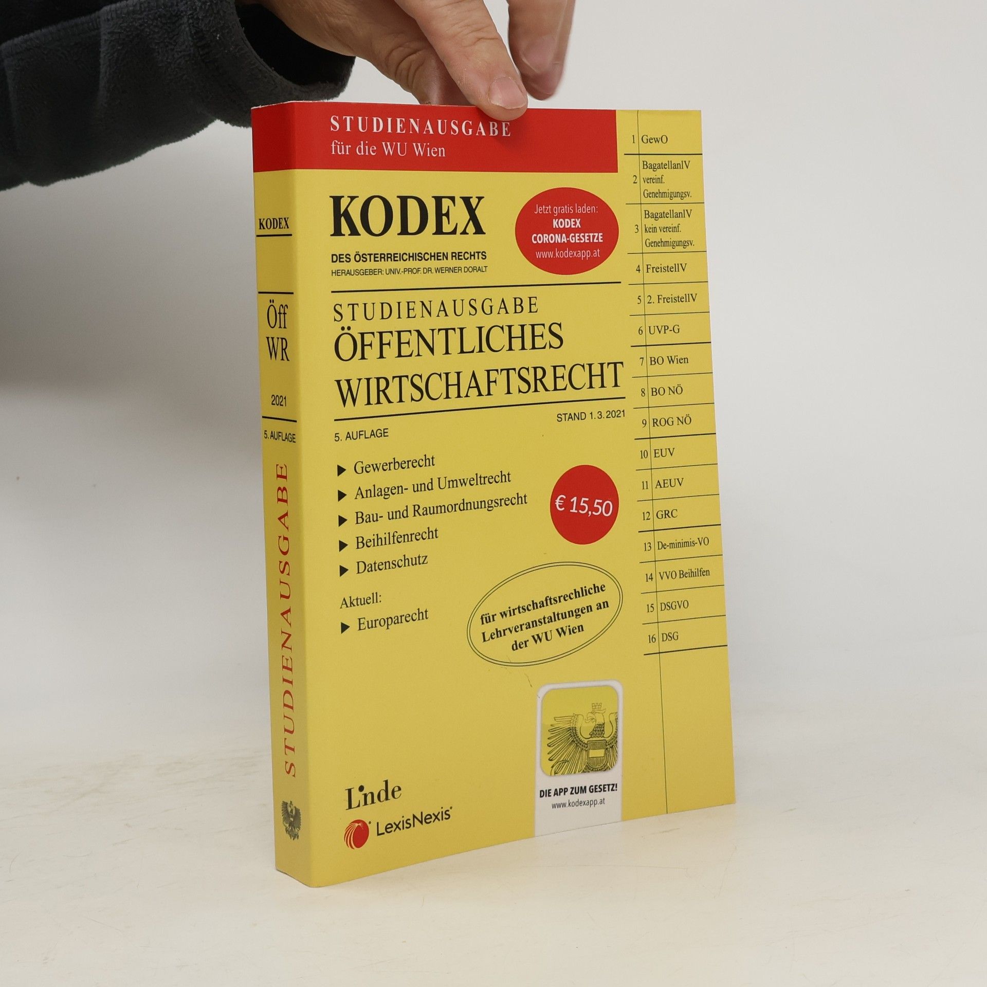 Werner Doralt Kodex Öffentliches Wirtschaftsrecht 2021