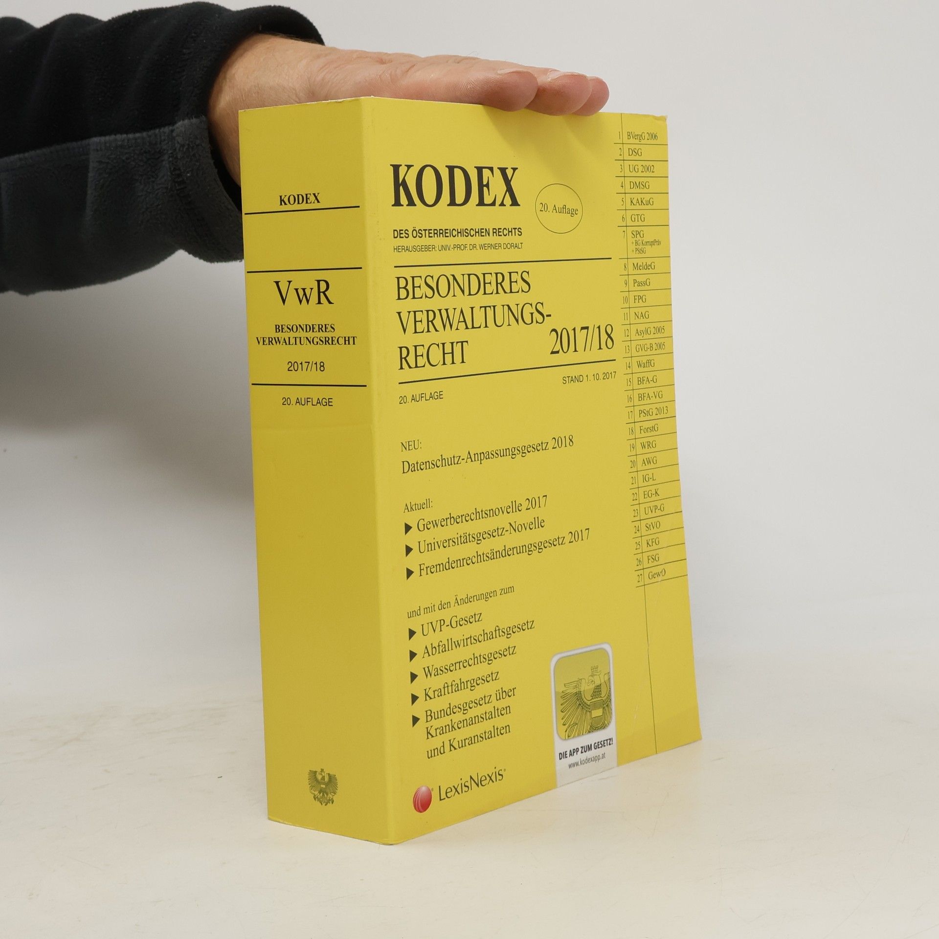 Werner Doralt KODEX Besonderes Verwaltungsrecht 2017/18