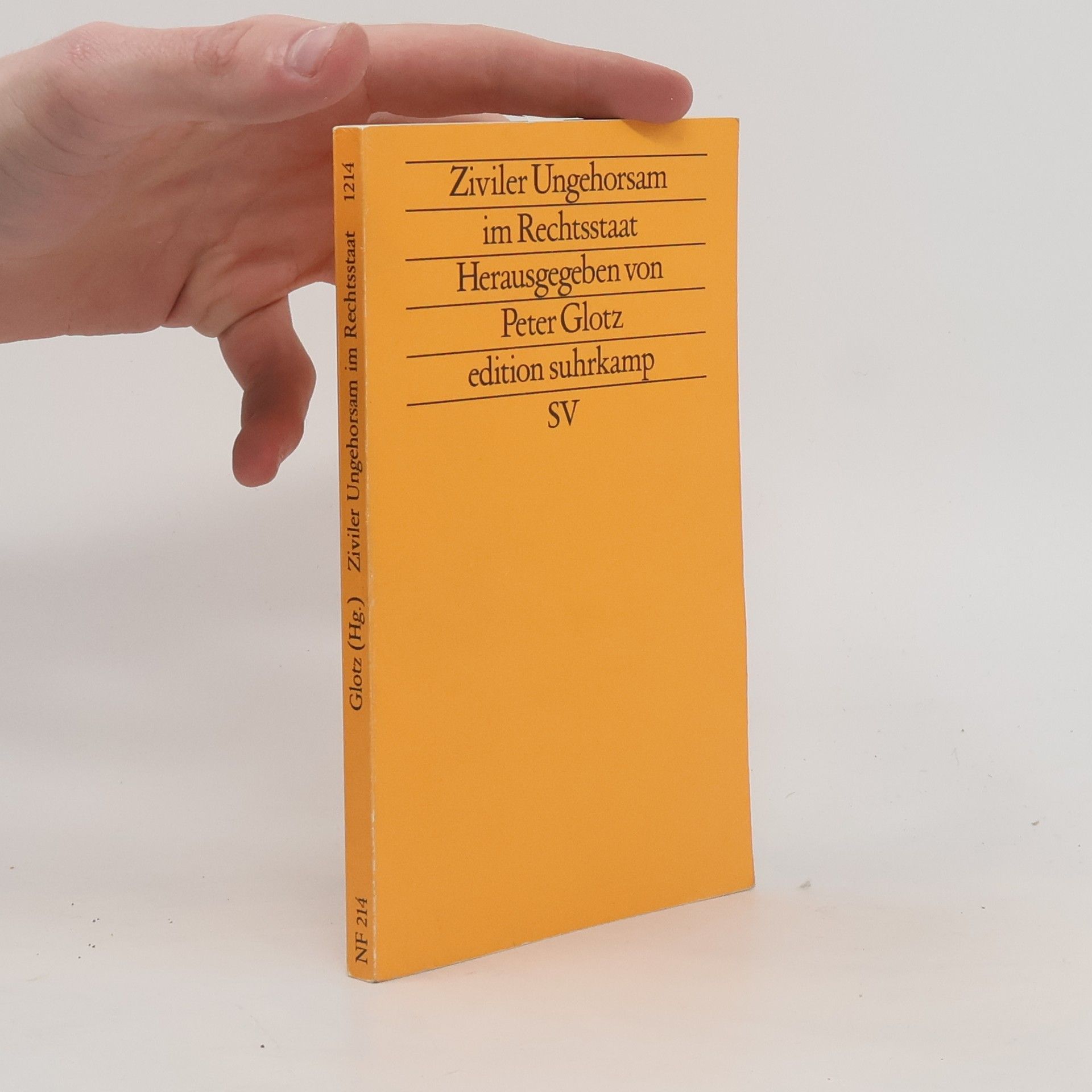 Peter Glotz Ziviler Ungehorsam im Rechtsstaat