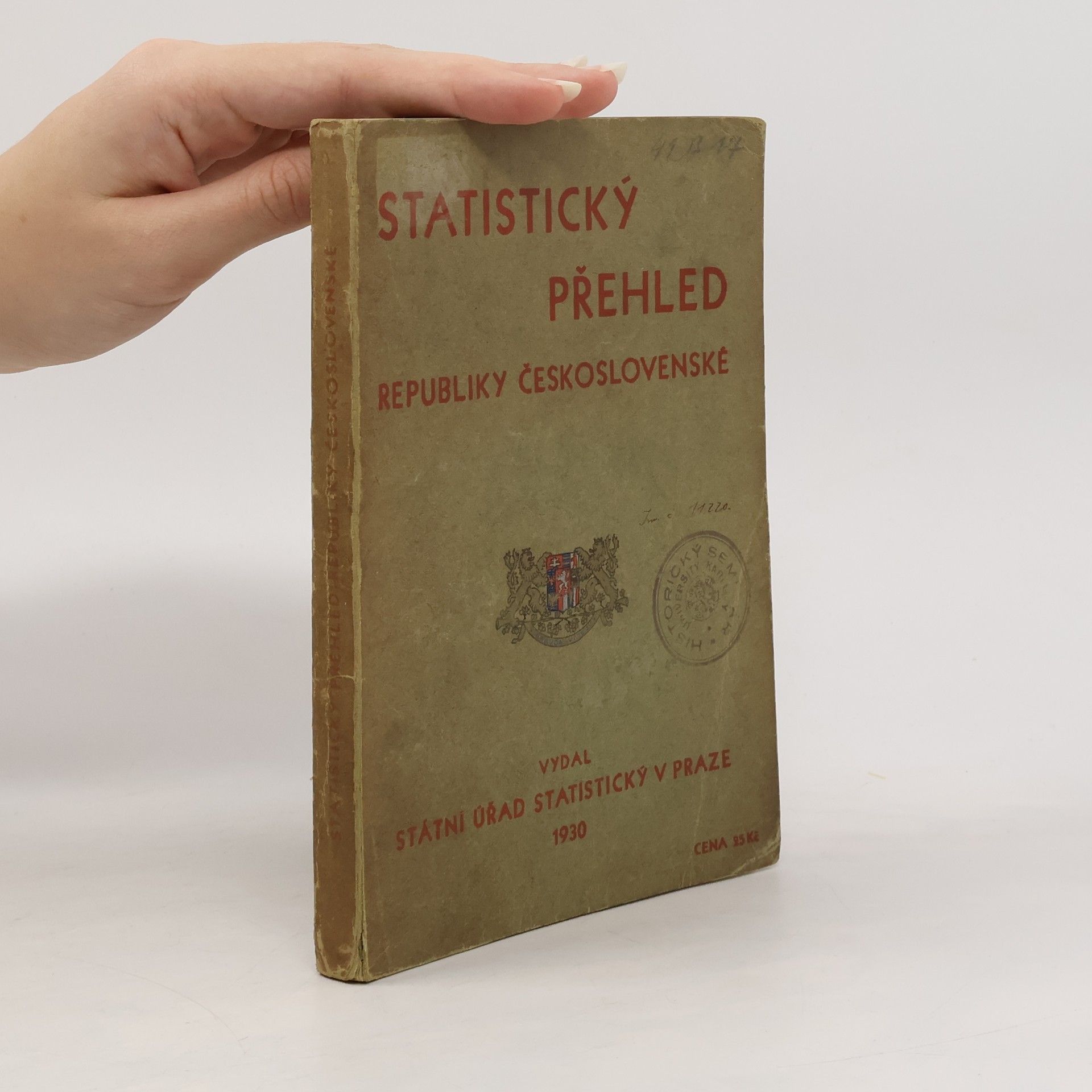 Collectif d'auteurs Statistický přehled Republiky Československé