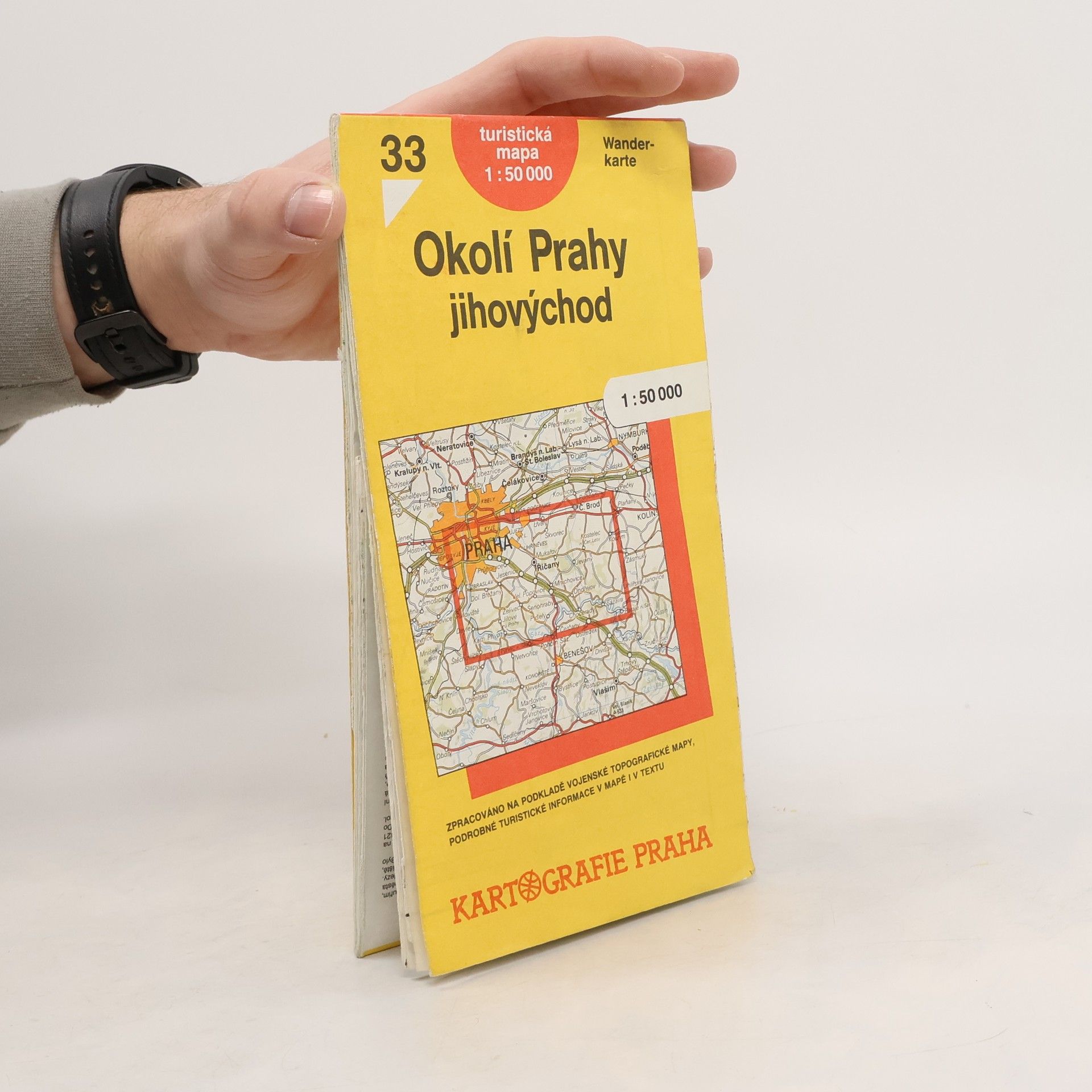 Kolektiv autorů Okolí Prahy - jihovýchod turistická mapa 1:50 000