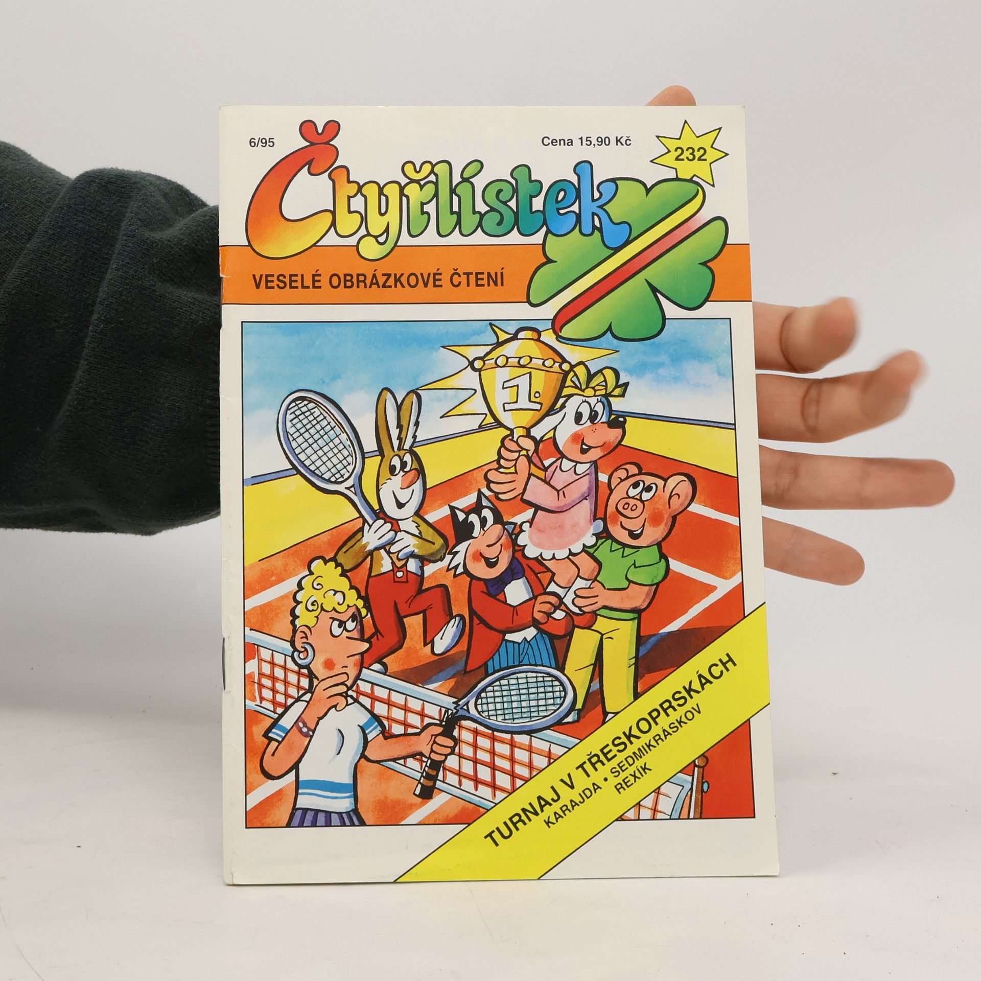 Jaroslav Němeček Čtyřlístek 232. 6/1995. Turnaj v Třeskoprskách