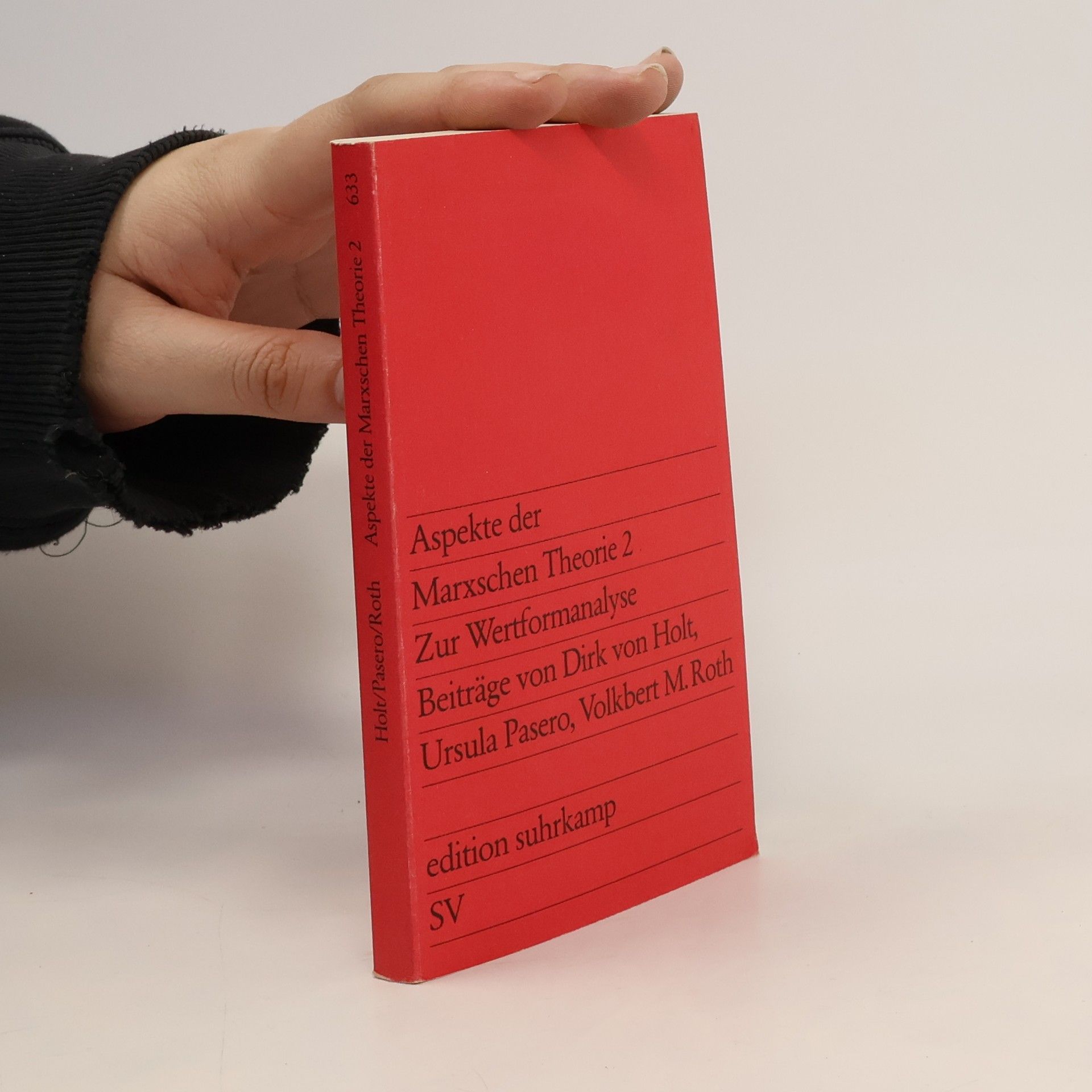 Dirk von Holt Zur Wertformanalyse