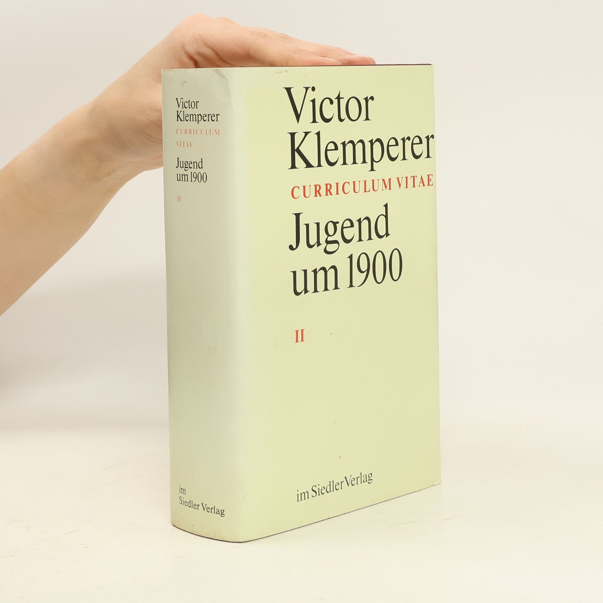 Victor Klemperer Curriculum vitae. Jugend um 1900. II.
