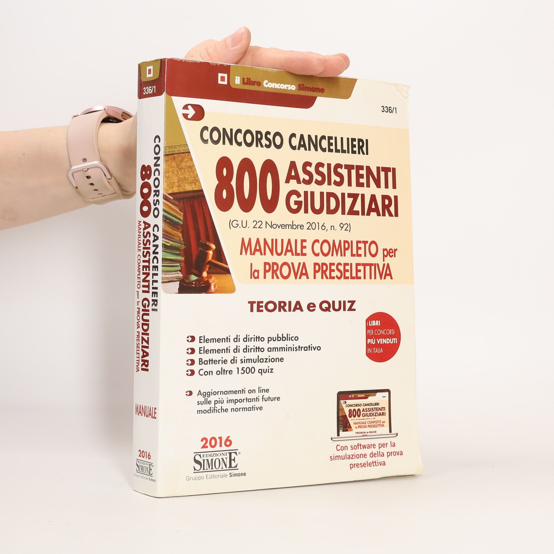 AA.VV. Il libro concorso Simone: Concorso cancellieri 800 assistenti giudiziari