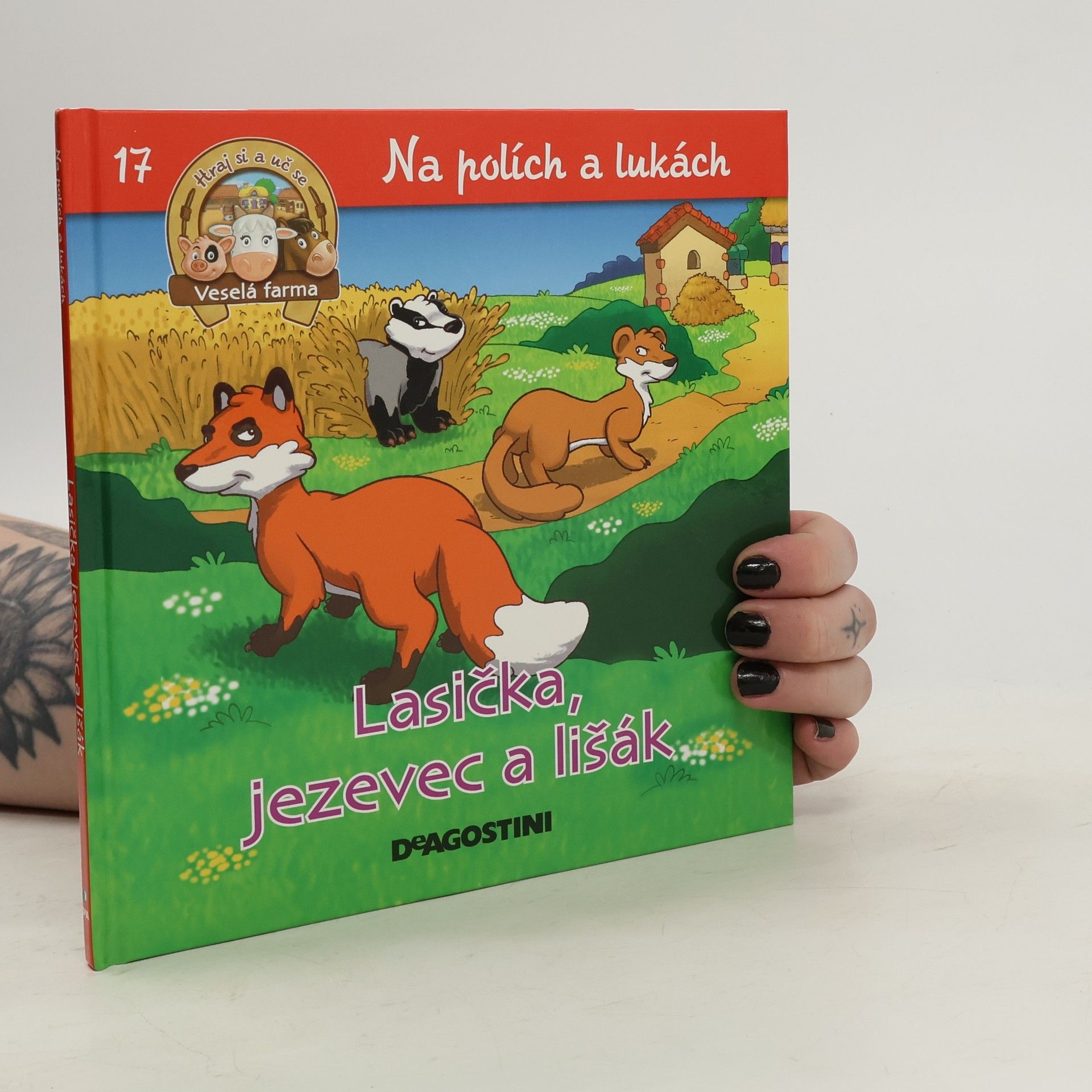 Kolektiv autorů Na polích a lukách 17. Lasička, jezevec a lišák