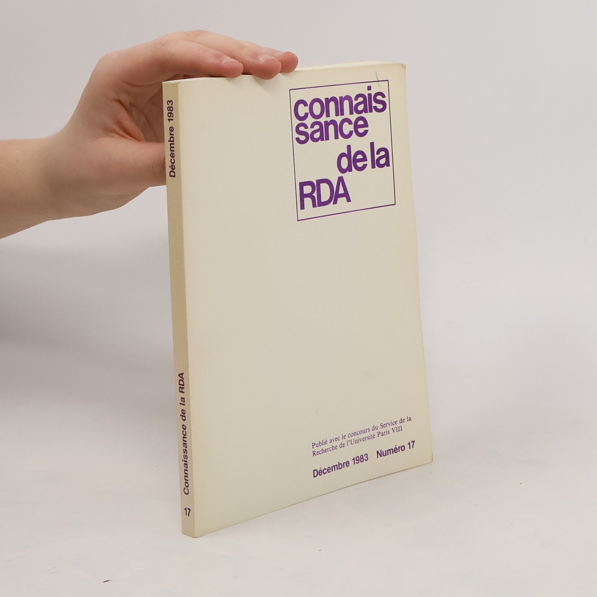 AA.VV. Connaissance de la RDA 17. 12/1983