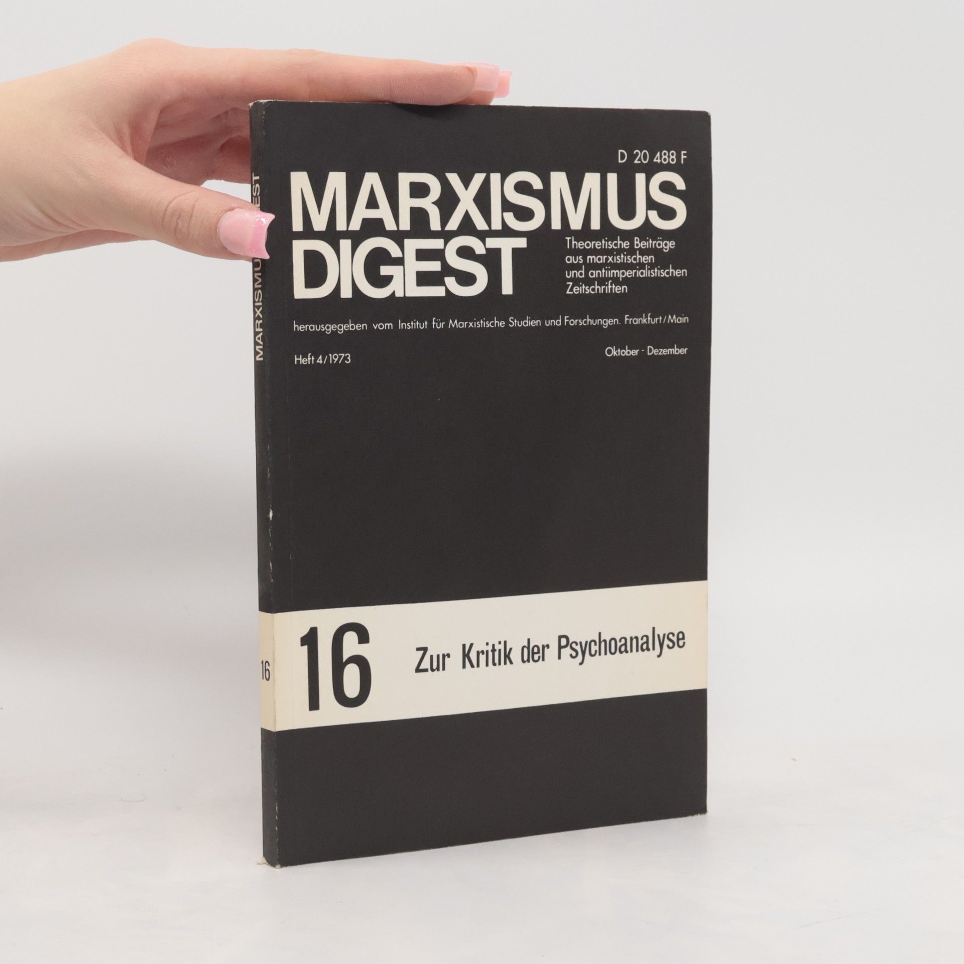Autorenkollektiv Marxismus Digest 16