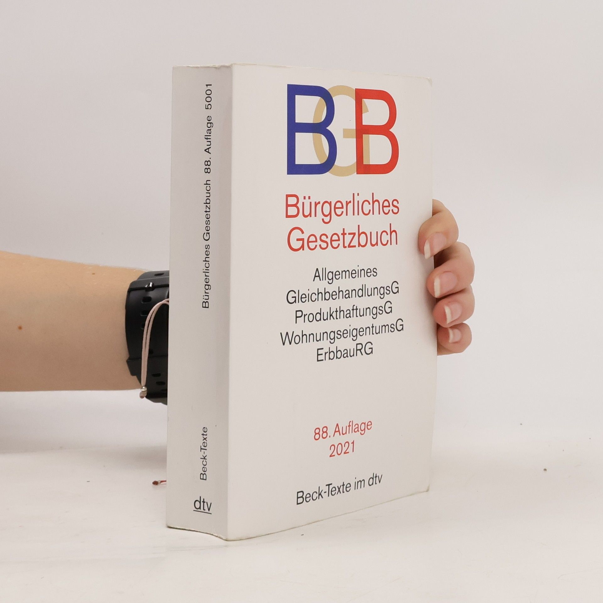Collectif d'auteurs BGB-Bürgerliches Gesetzbuch, 88.Auflage, 5001
