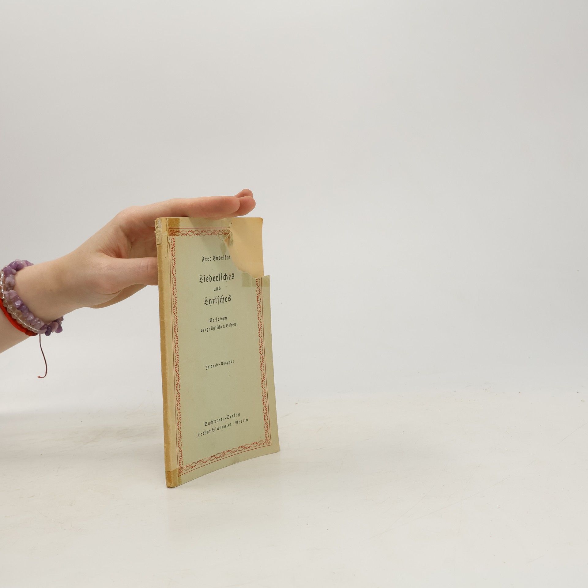 Fred Endrikat Liederliches und Lyrisches